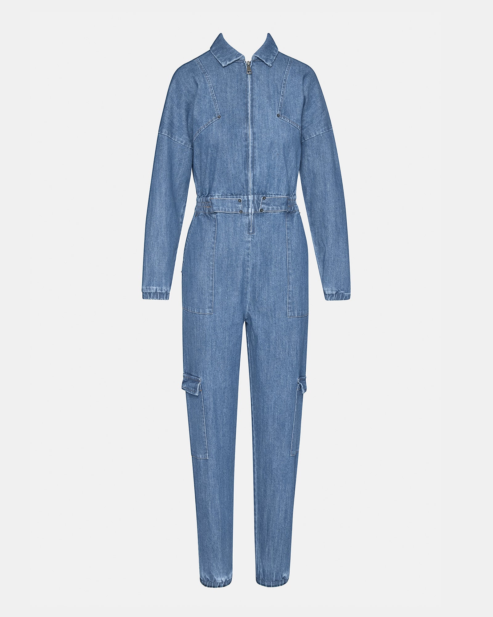 TRISTA DENIM JUMPSUIT-Cool A Warm