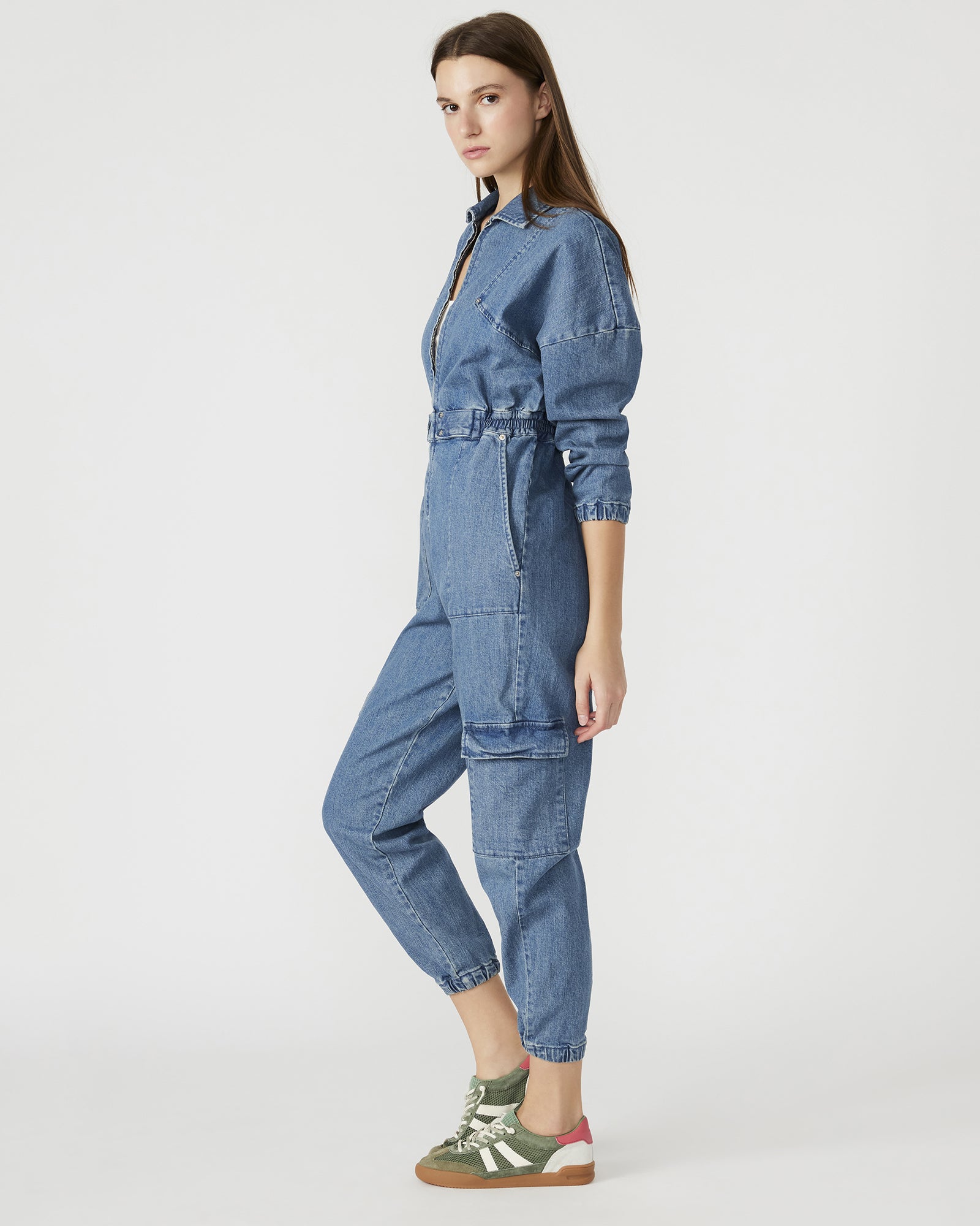 TRISTA DENIM JUMPSUIT-Cool A Warm