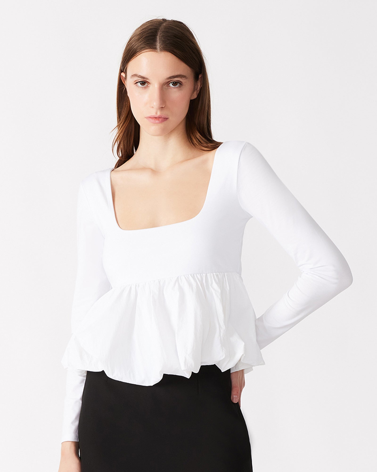 AVIELLE TOP WHITE-Cool A Warm