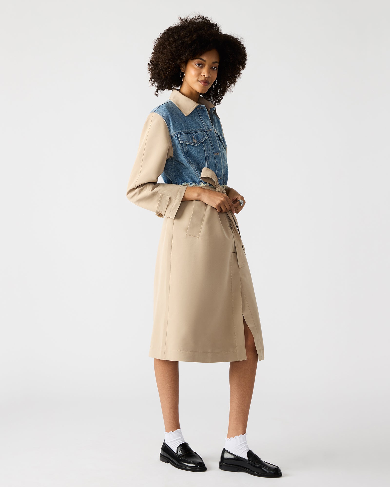 SORAYA COAT DENIM MULTI-Cool A Warm