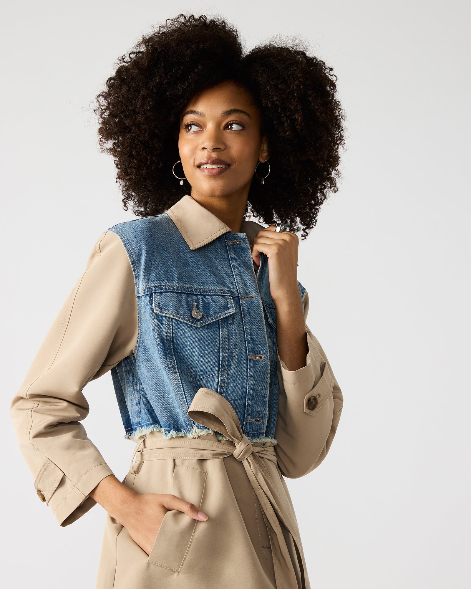 SORAYA COAT DENIM MULTI-Cool A Warm