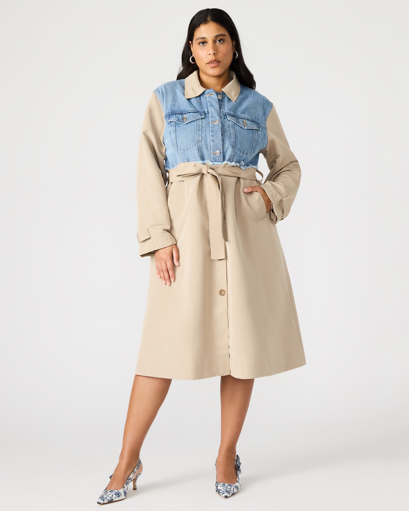 SORAYA COAT DENIM MULTI-Cool A Warm