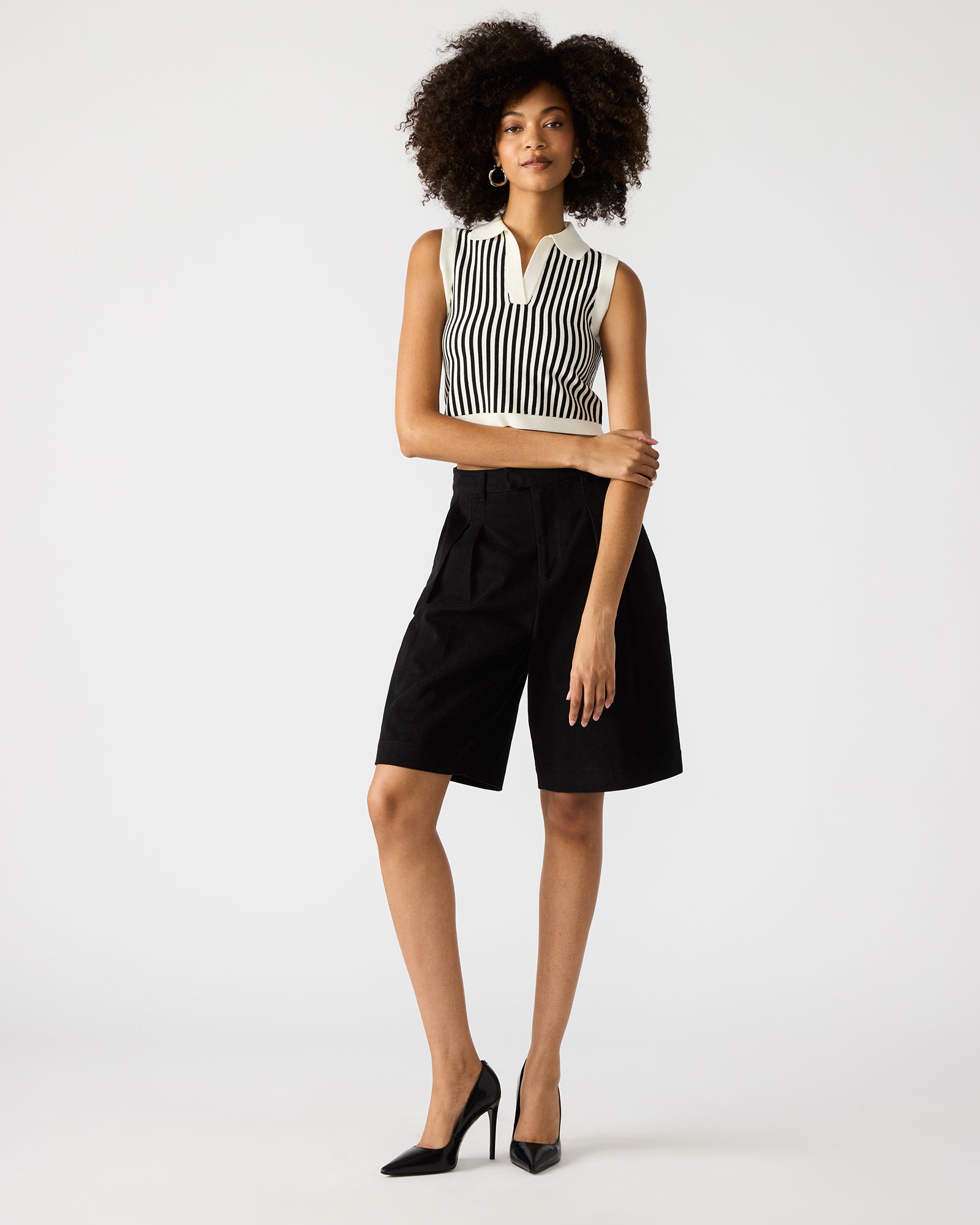 AMERY SWEATER BLACK/WHITE-Cool A Warm