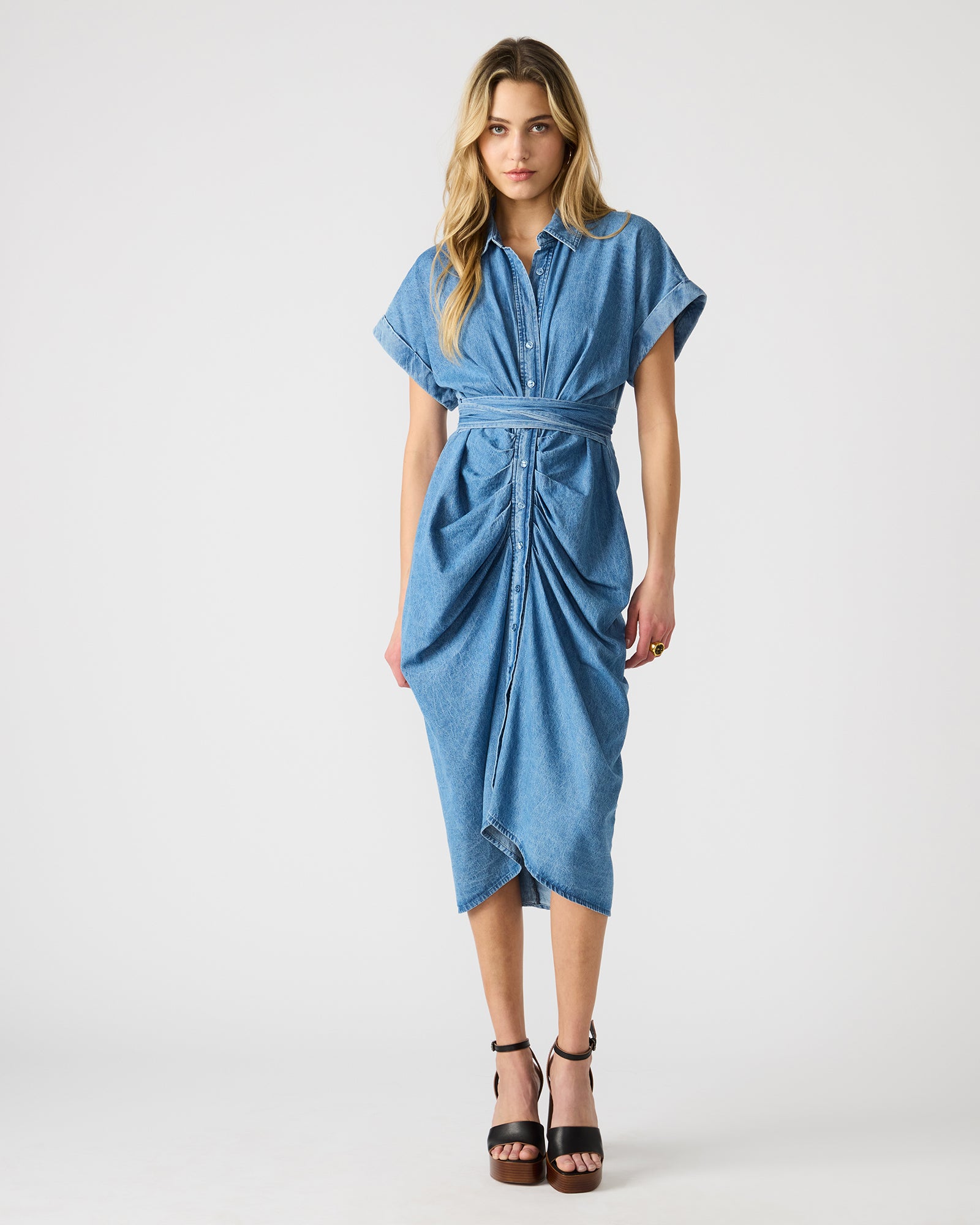 TORI DENIM DRESS-Cool A Warm