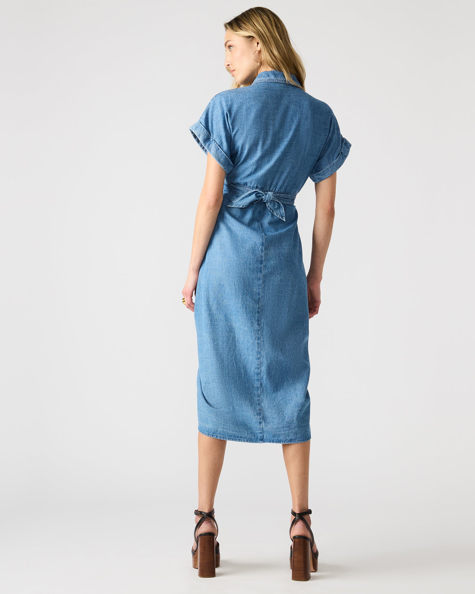 TORI DENIM DRESS-Cool A Warm