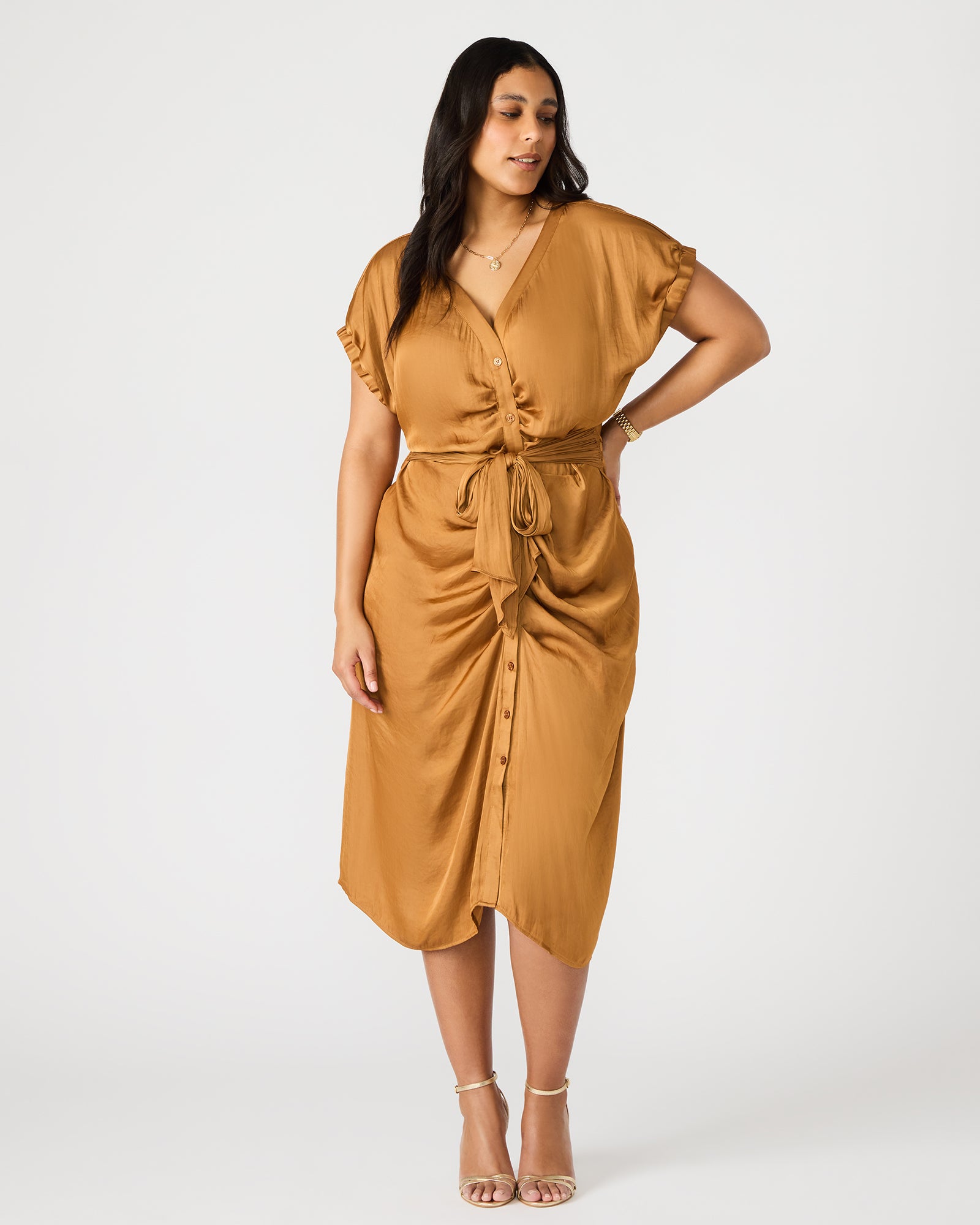 BRUNO DRESS CARAMEL-Cool A Warm