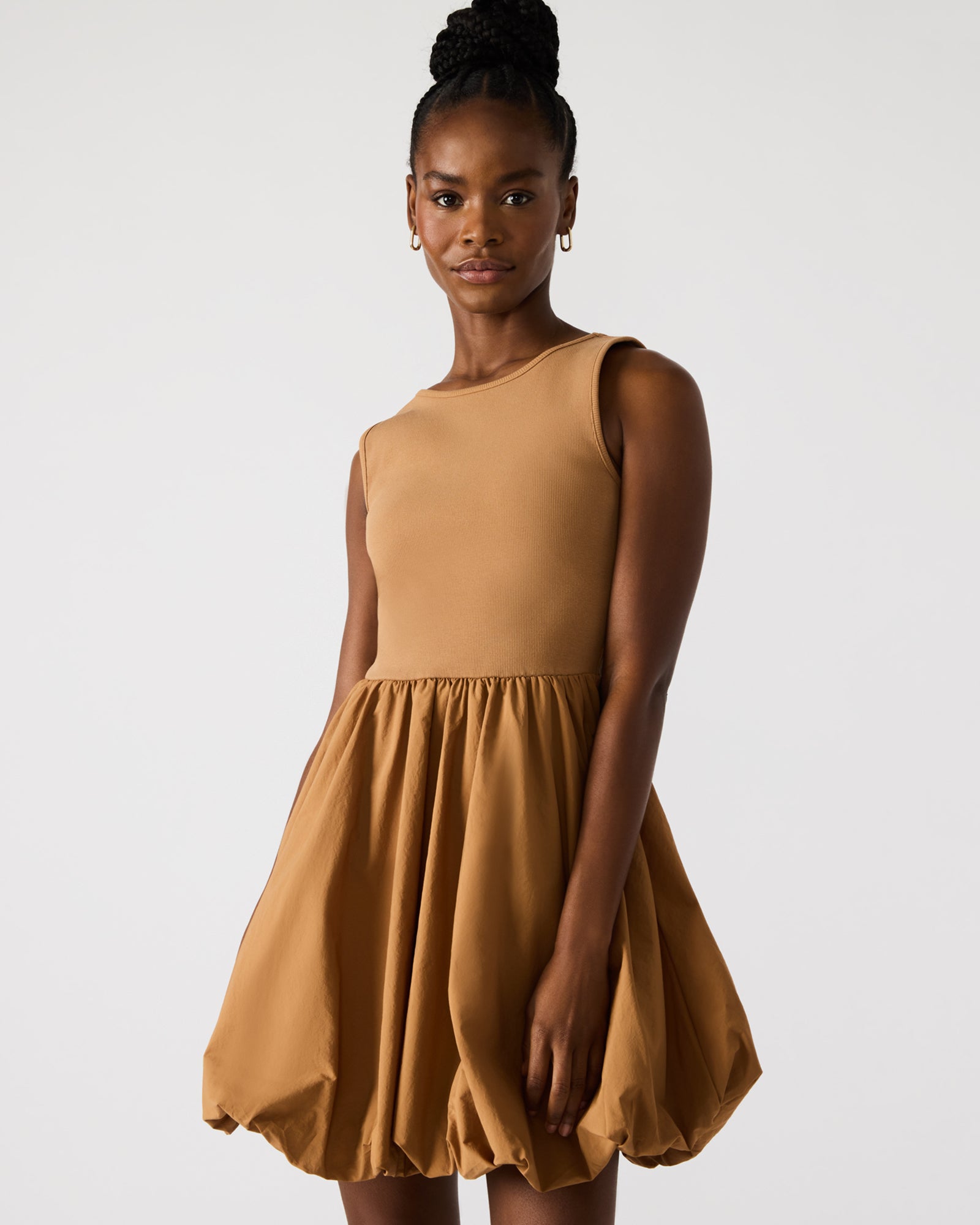 PALERMO DRESS CARAMEL-Cool A Warm