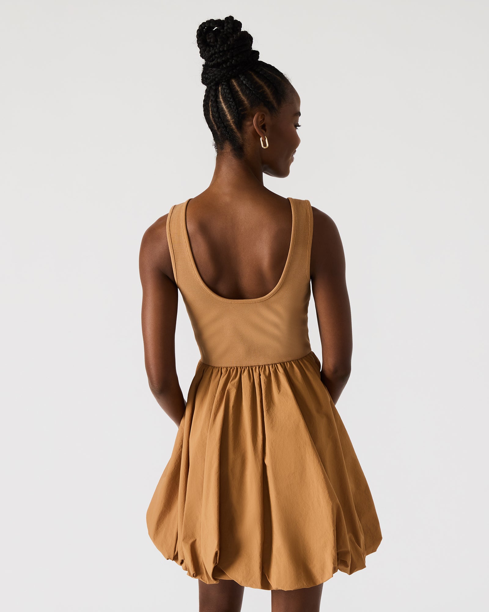 PALERMO DRESS CARAMEL-Cool A Warm
