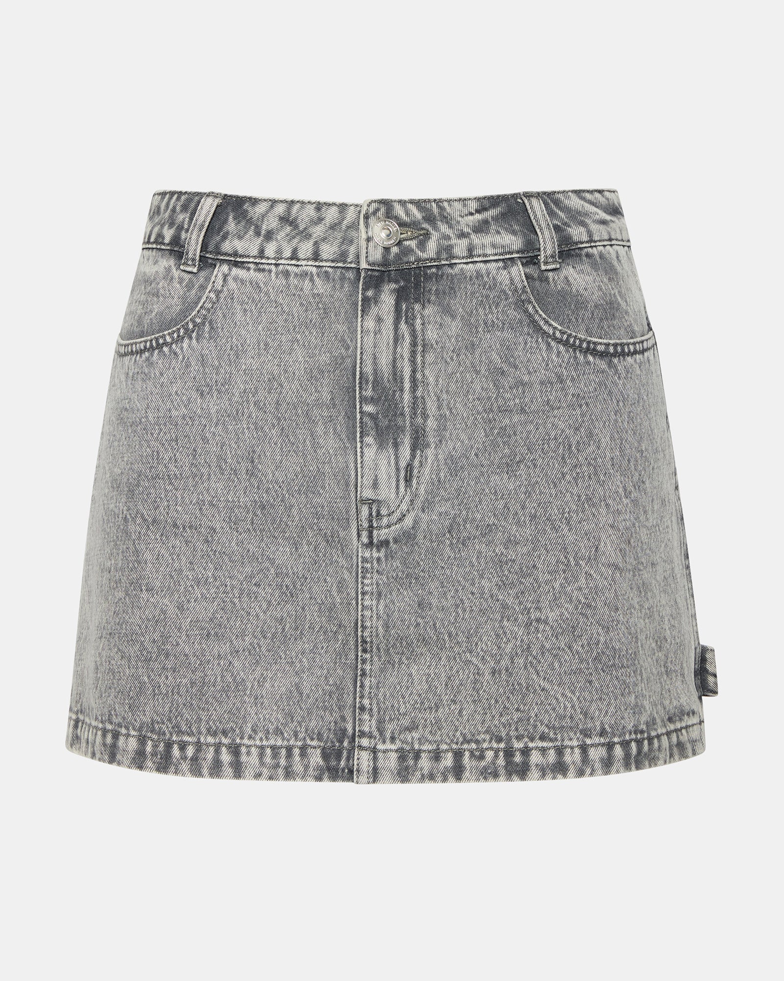 ABACO DENIM SKIRT LIGHT GREY-Cool A Warm