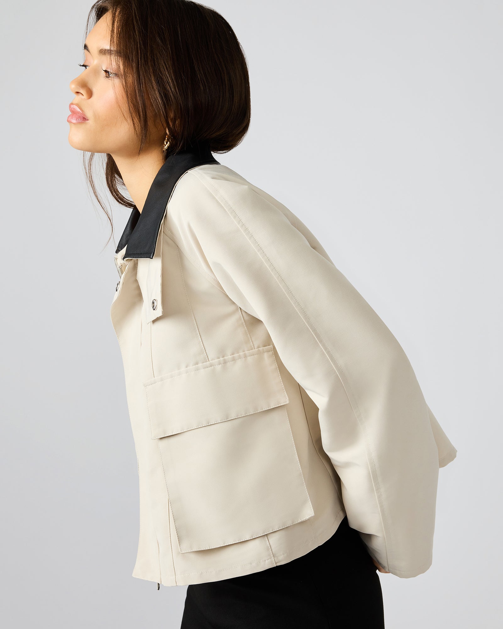JUSTINA BARN JACKET OATMEAL-Cool A Warm