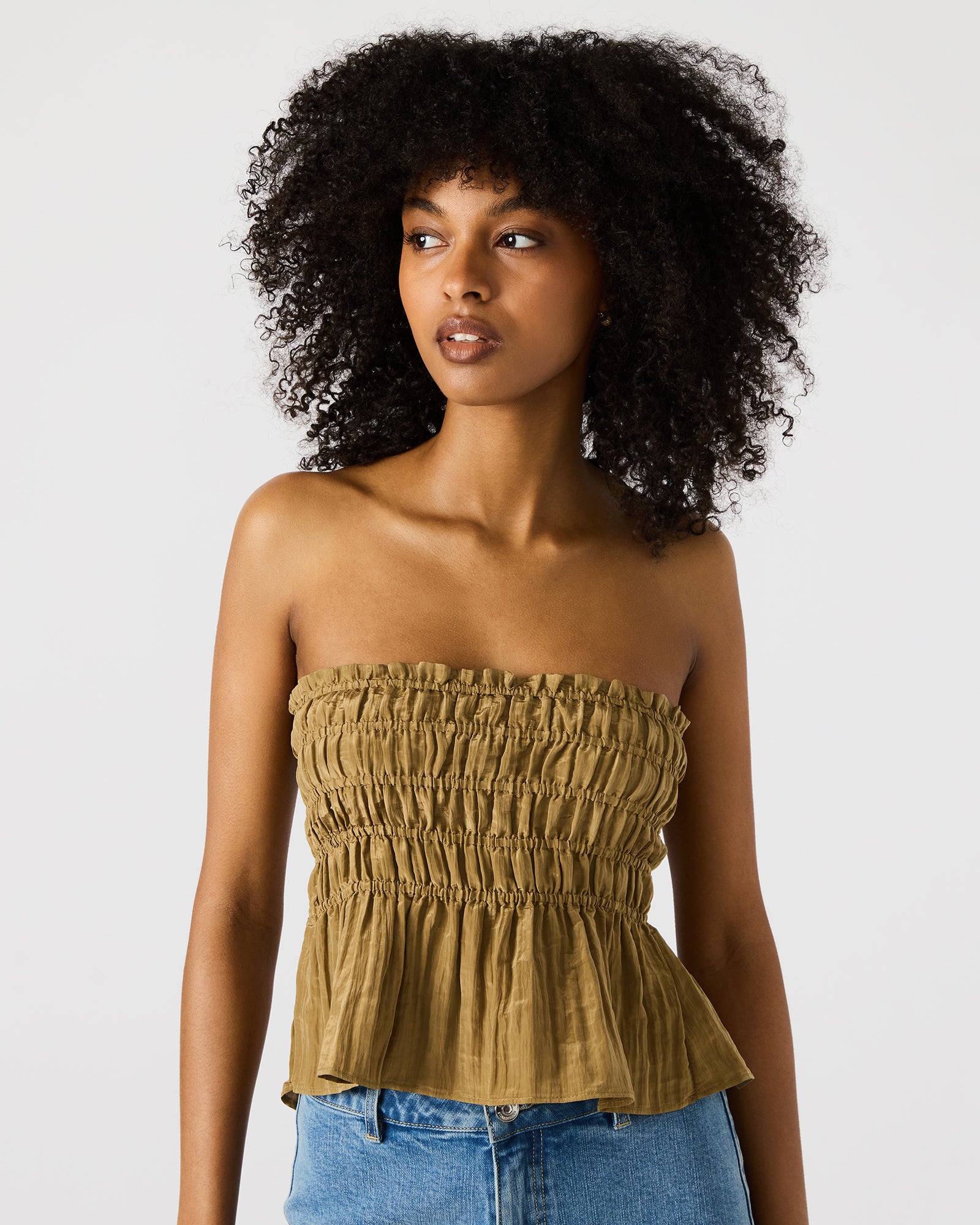 CAMBRIA TOP OLIVE-Cool A Warm