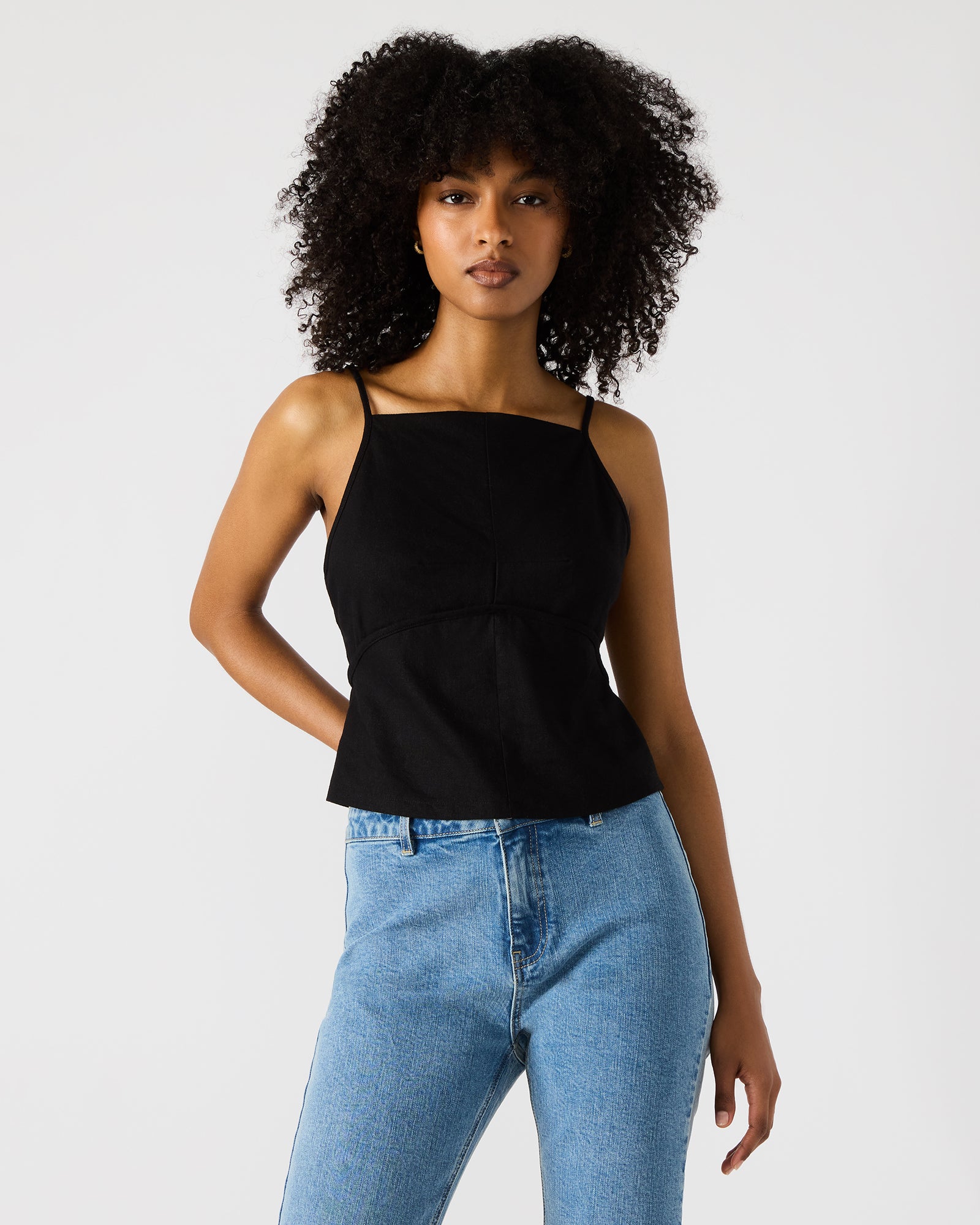 TIEGAN TOP BLACK-Cool A Warm