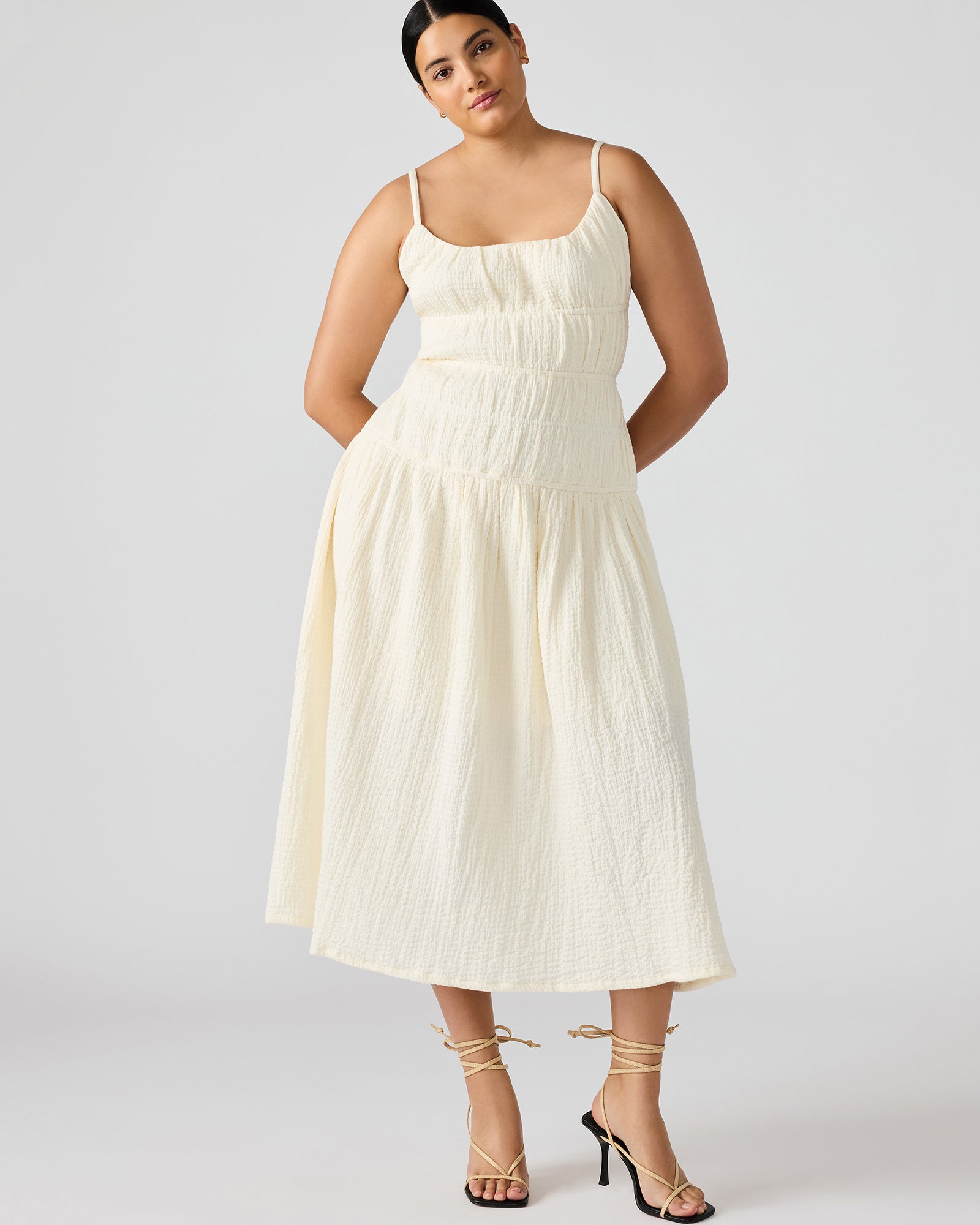 TOBY DRESS IVORY-Cool A Warm