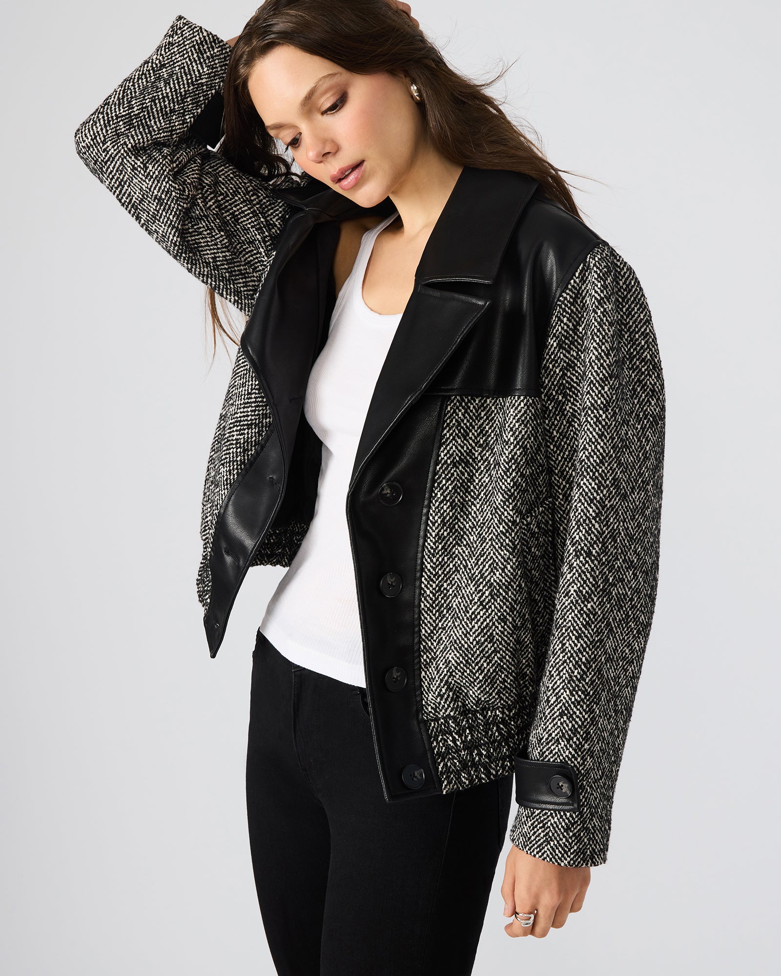 MERCEDES COAT BLACK MULTI-Cool A Warm