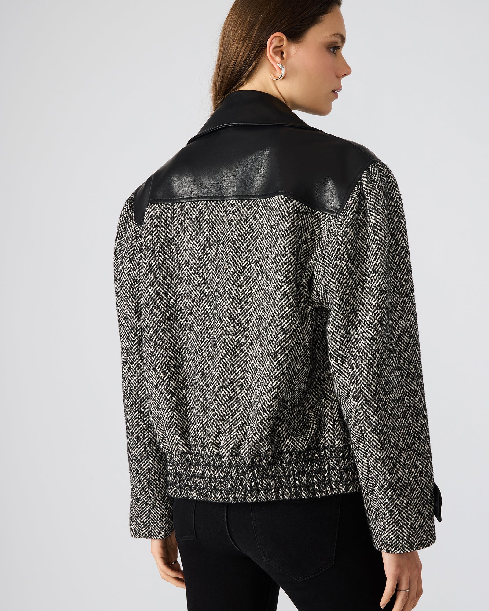 MERCEDES COAT BLACK MULTI-Cool A Warm