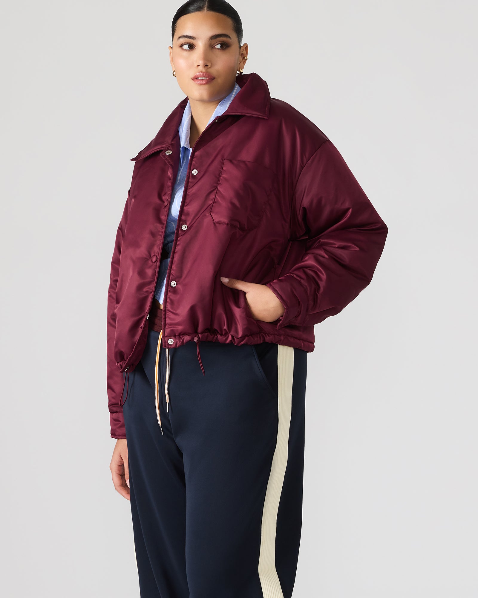 SELMA JACKET WINE-Cool A Warm
