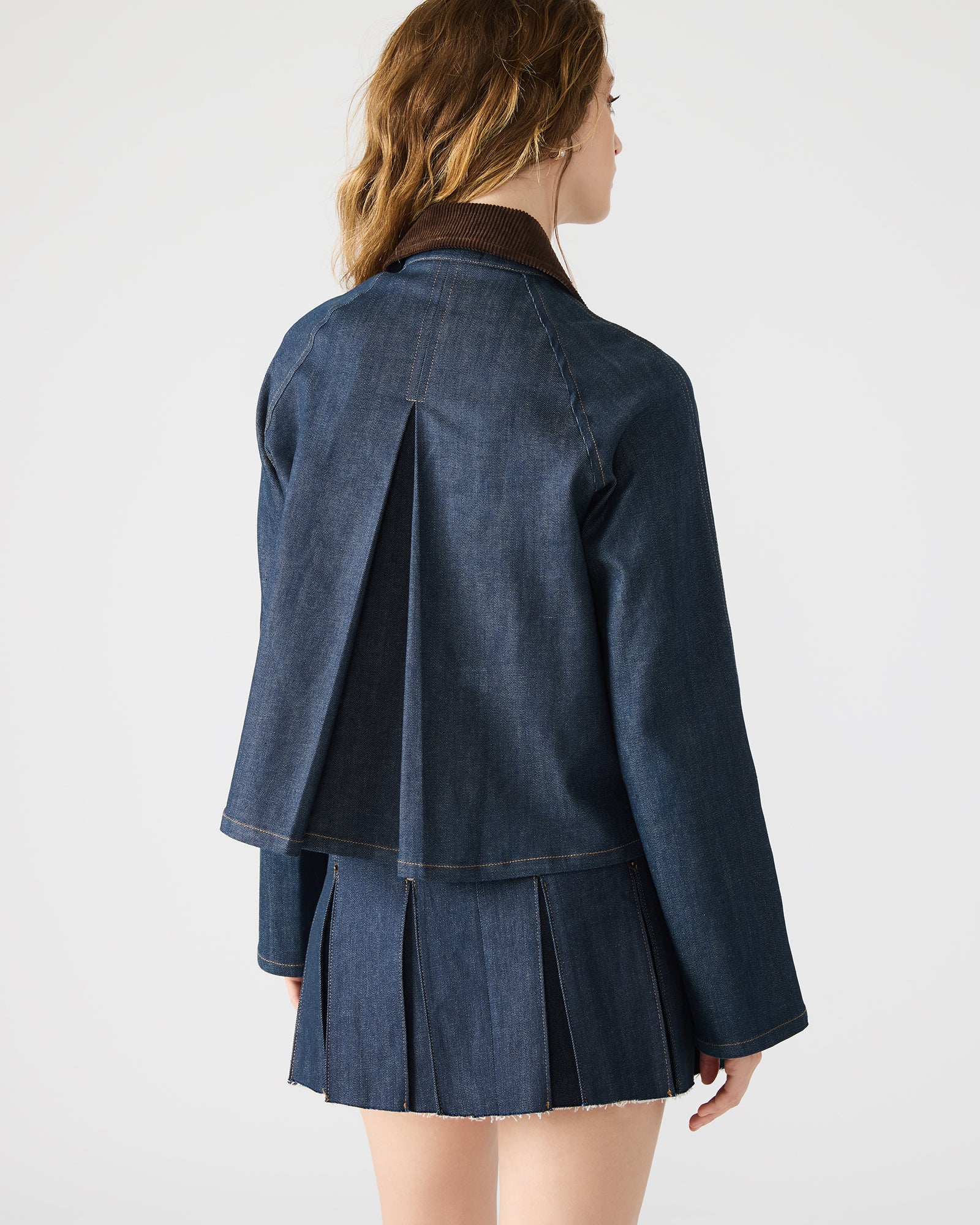 JUSTINA BARN JACKET DEEP INDIGO-Cool A Warm