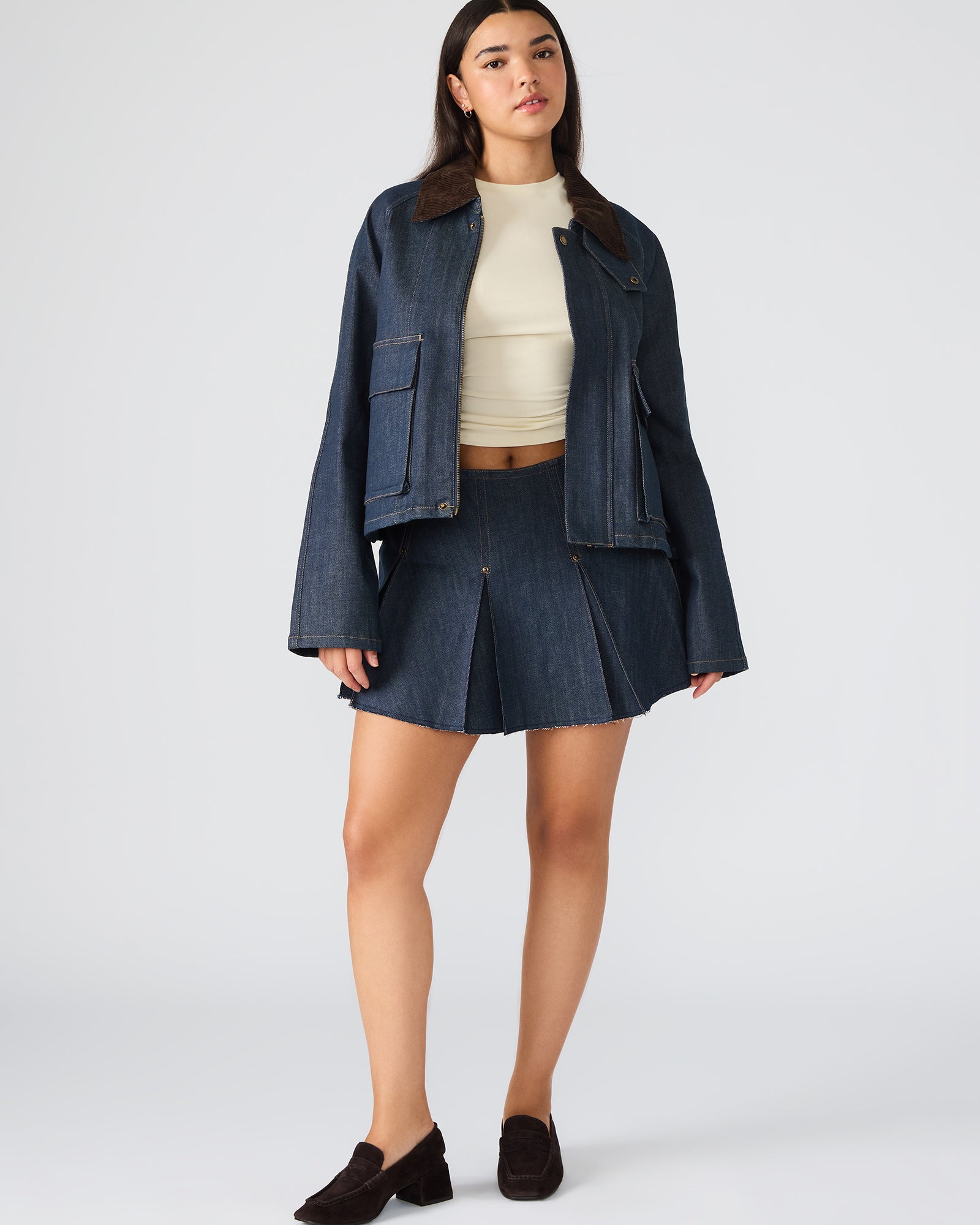 JUSTINA BARN JACKET DEEP INDIGO-Cool A Warm