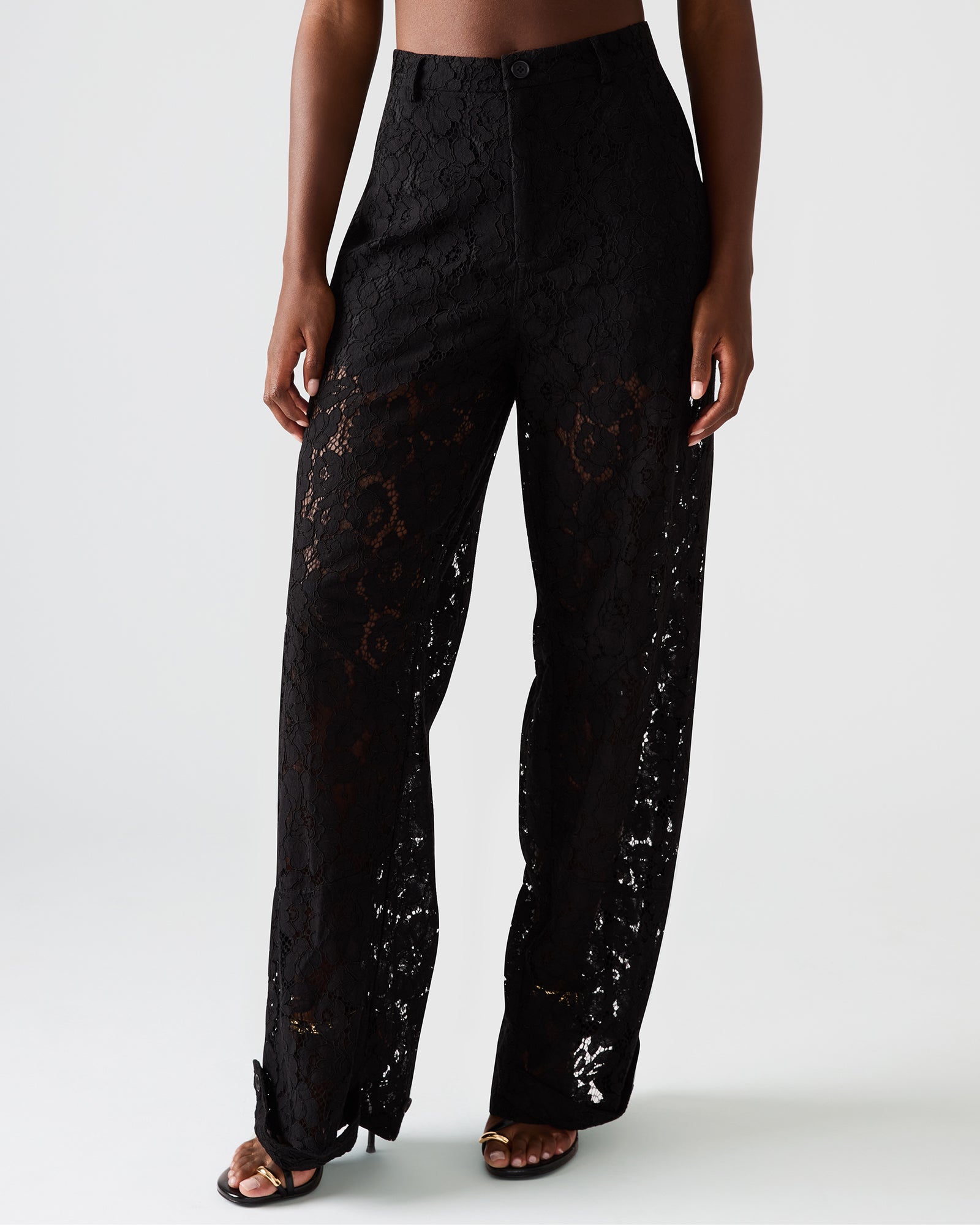 TRE LACE PANT BLACK-Cool A Warm