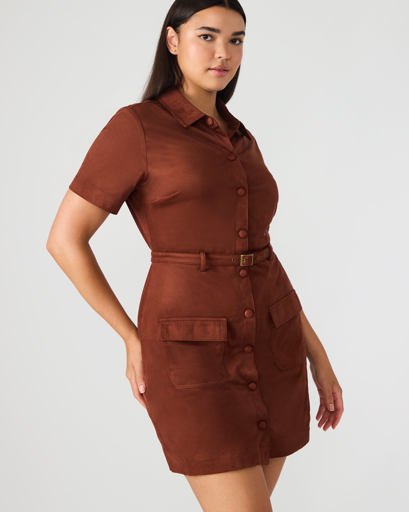 JOLIANA DRESS DARK FIG-Cool A Warm