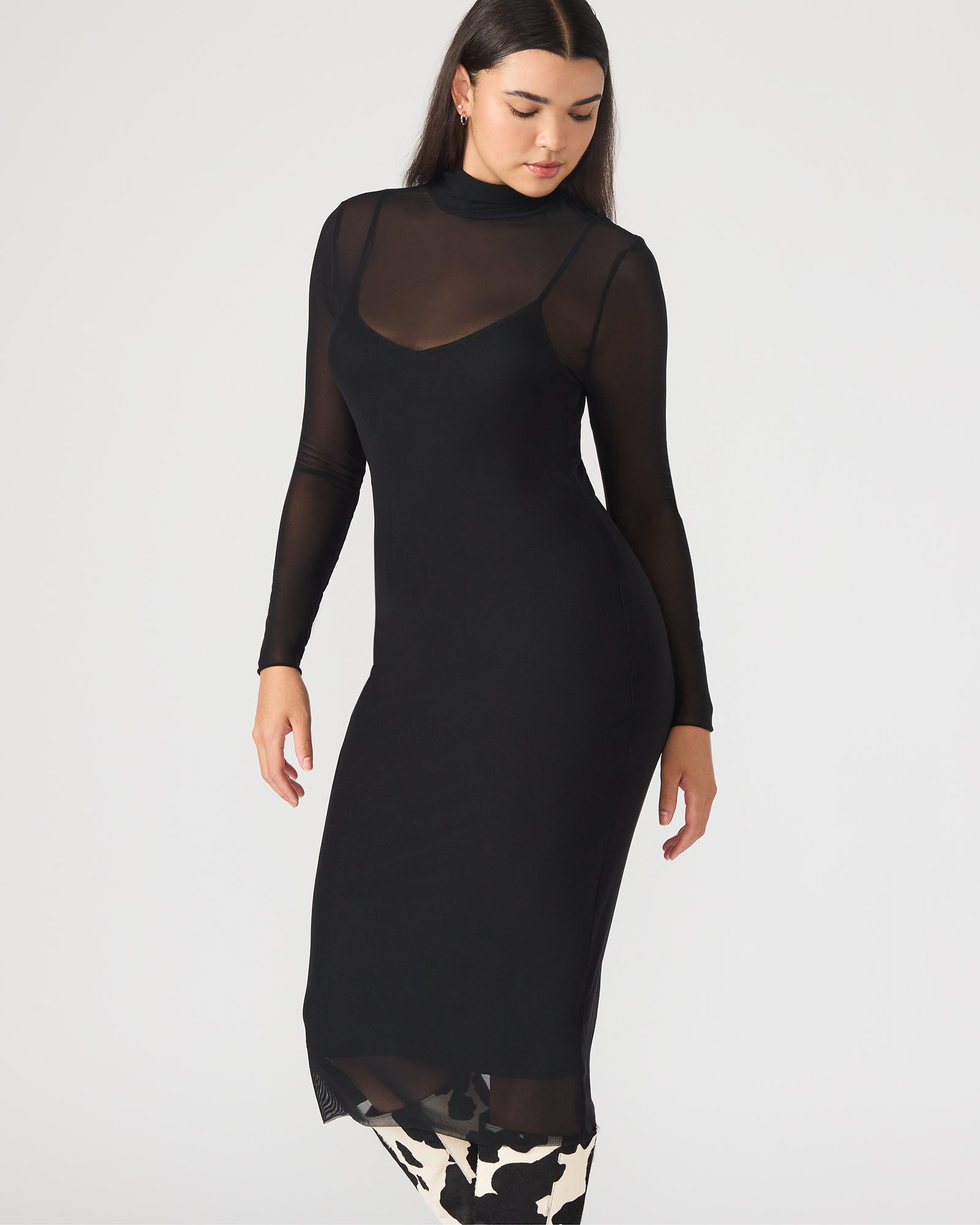 HAILEE DRESS BLACK-Cool A Warm