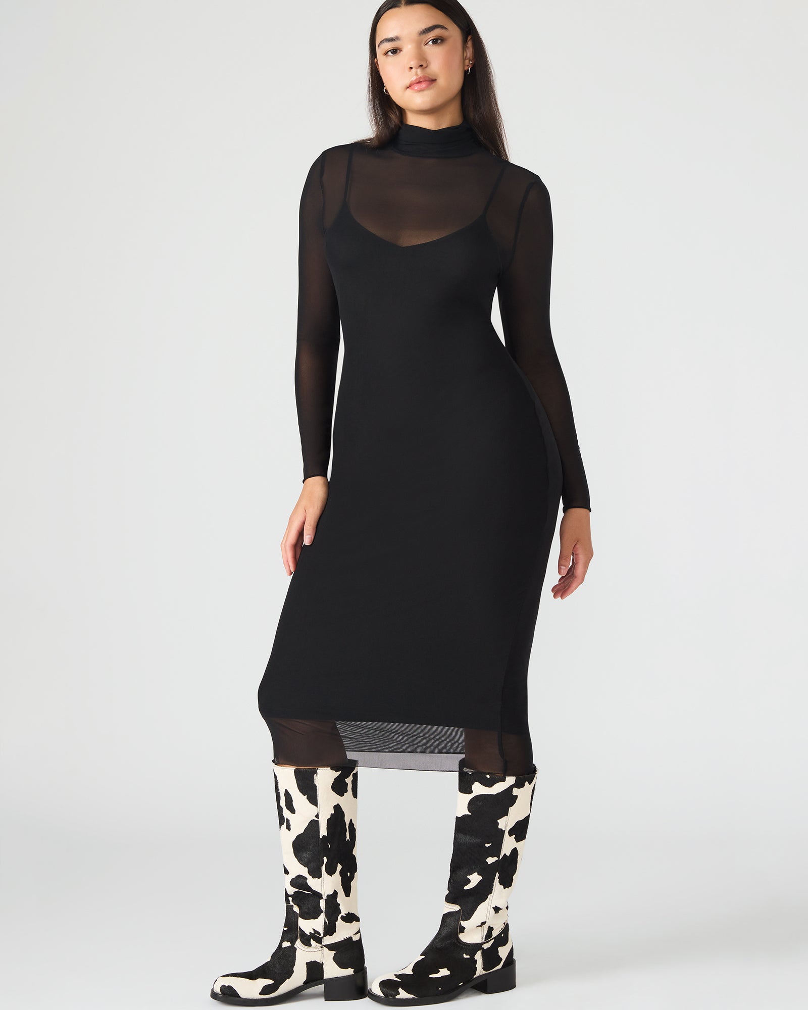 HAILEE DRESS BLACK-Cool A Warm