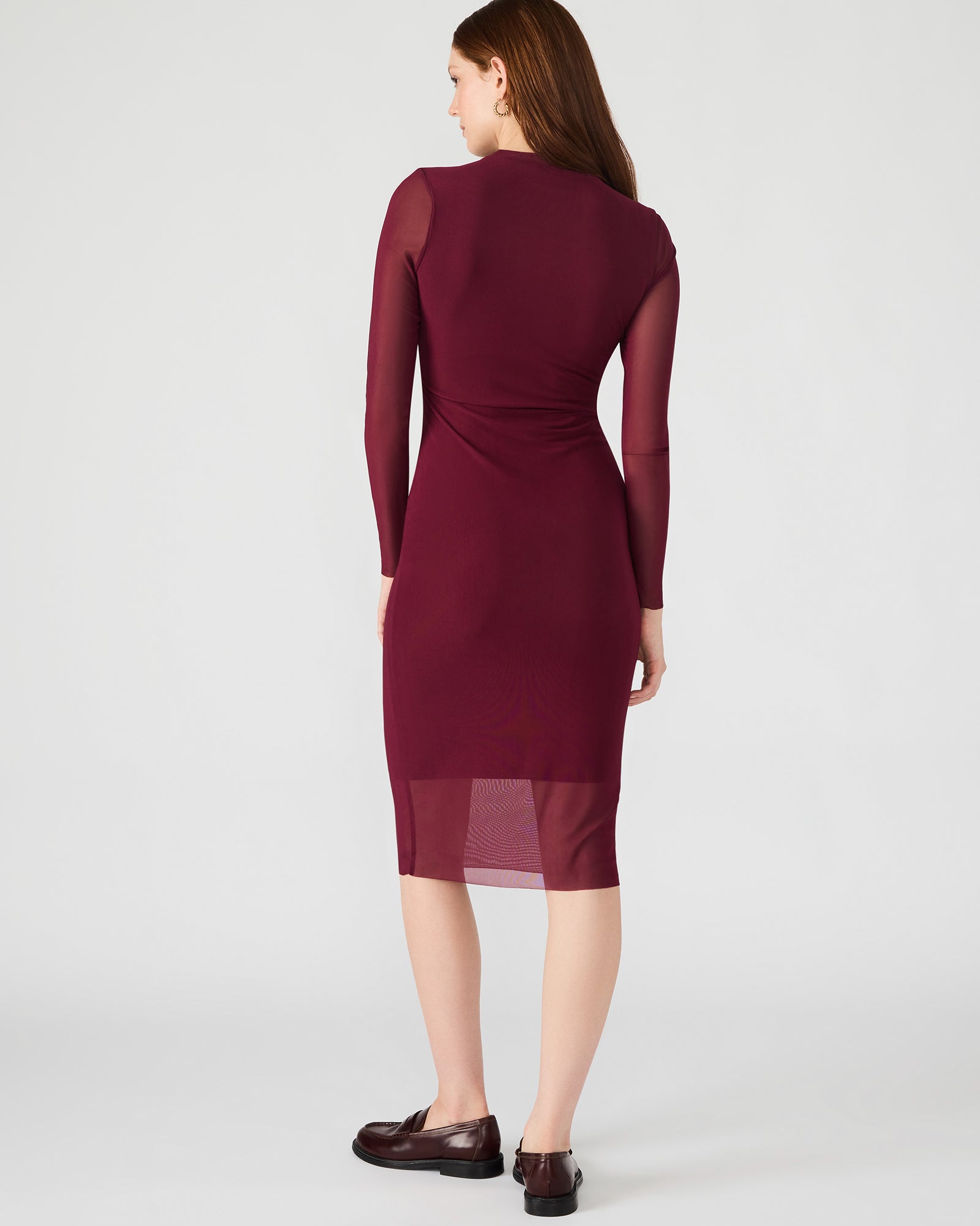 HAILEE DRESS WINE-Cool A Warm