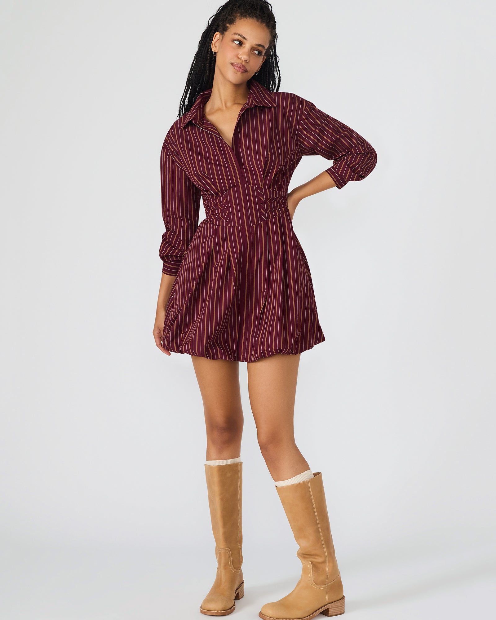 ARIELLE DRESS WINE-Cool A Warm