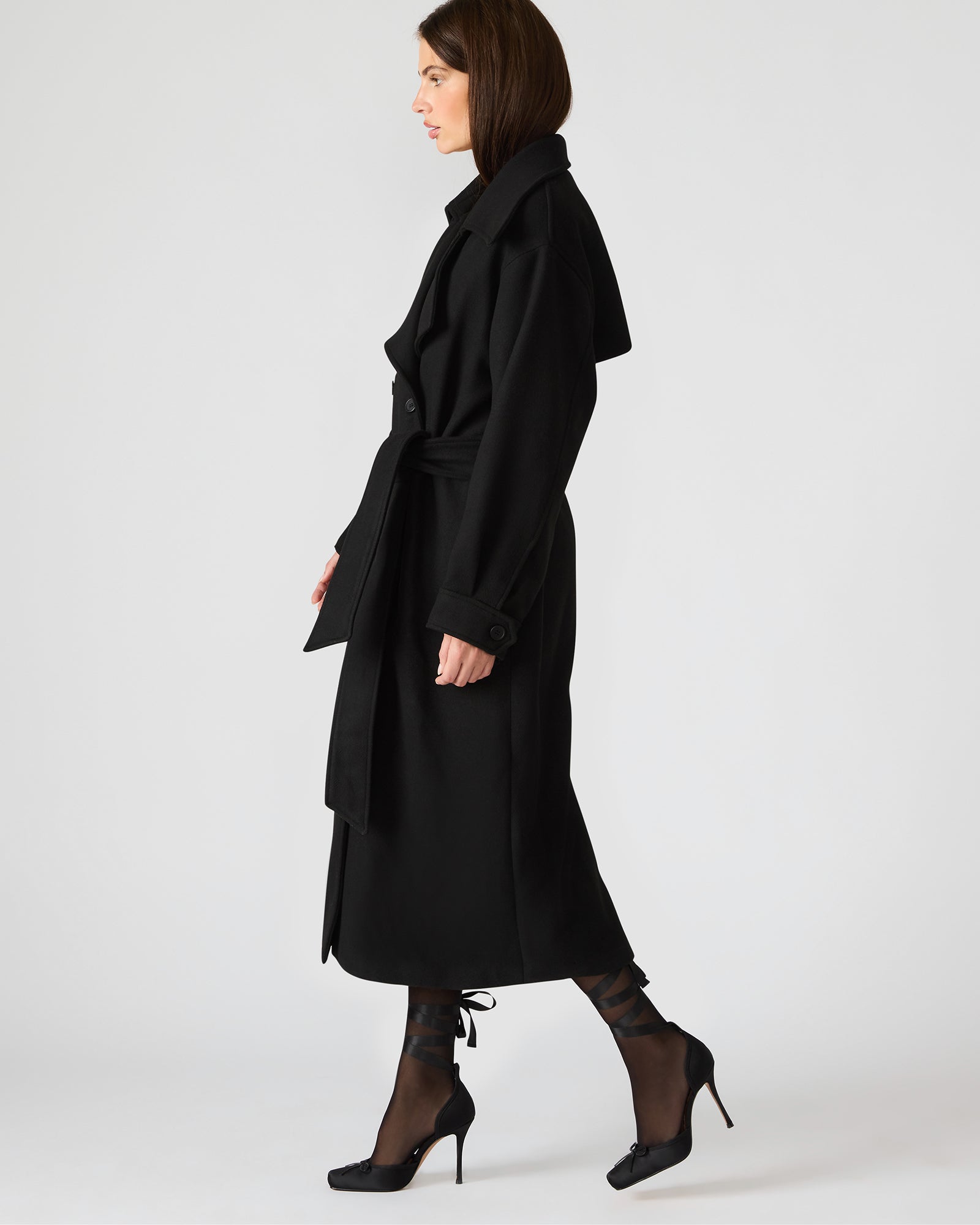 ENORA COAT BLACK-Cool A Warm