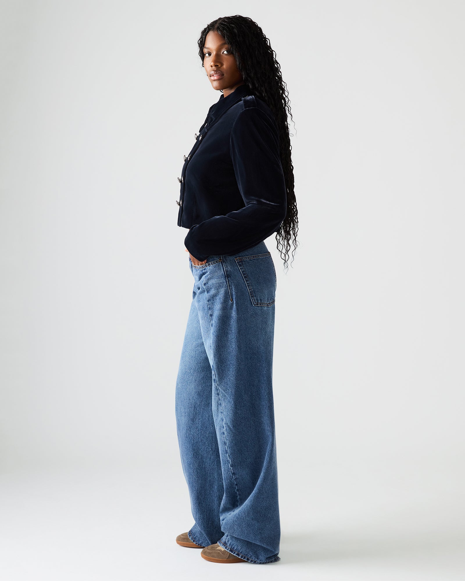 TONIA BLAZER INDIGO HAZE-Cool A Warm