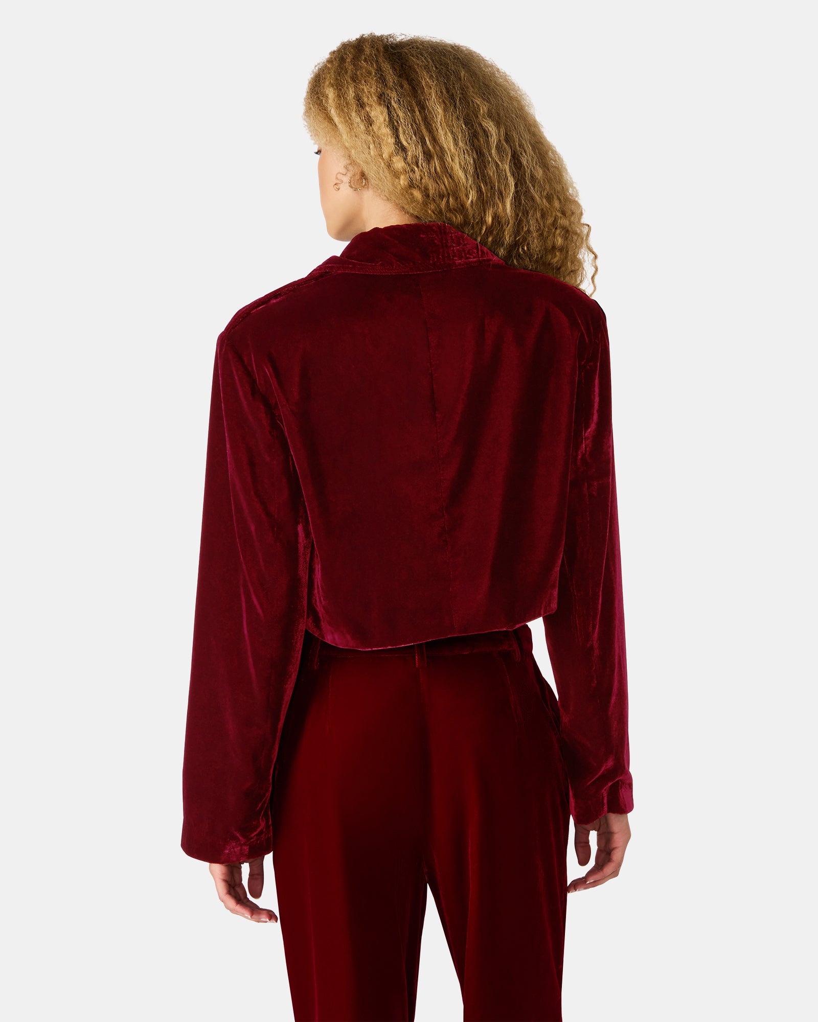 TONIA BLAZER RED VELVET-Cool A Warm