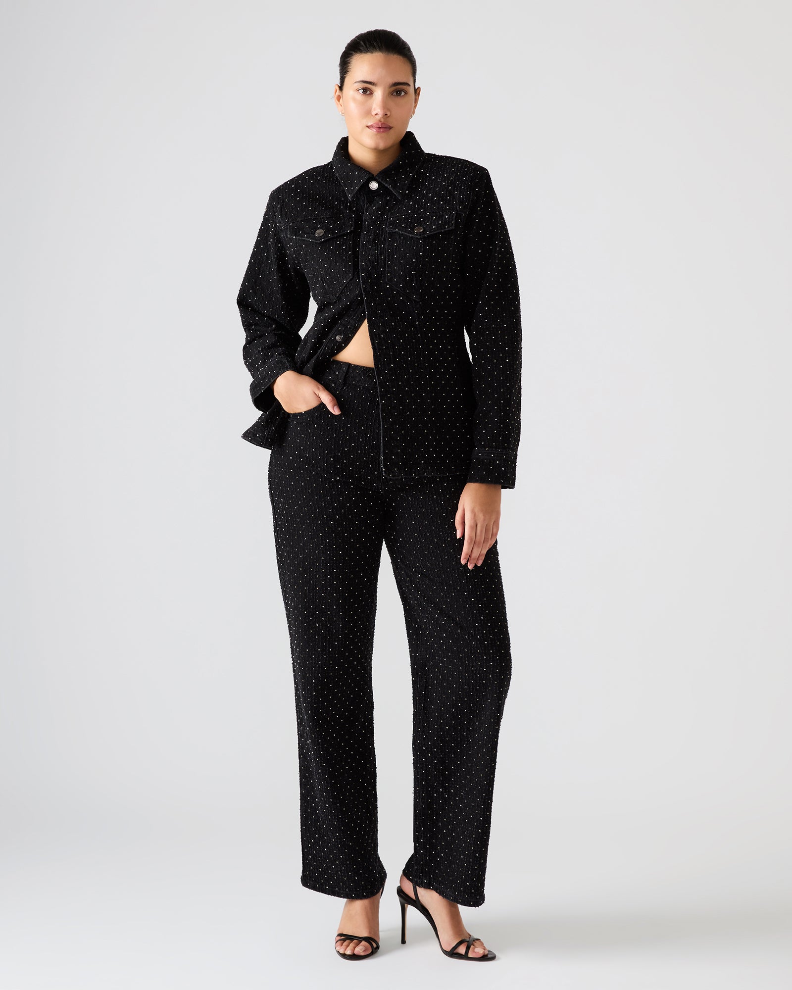 AVALINE CRYSTAL JEAN BLACK-Cool A Warm