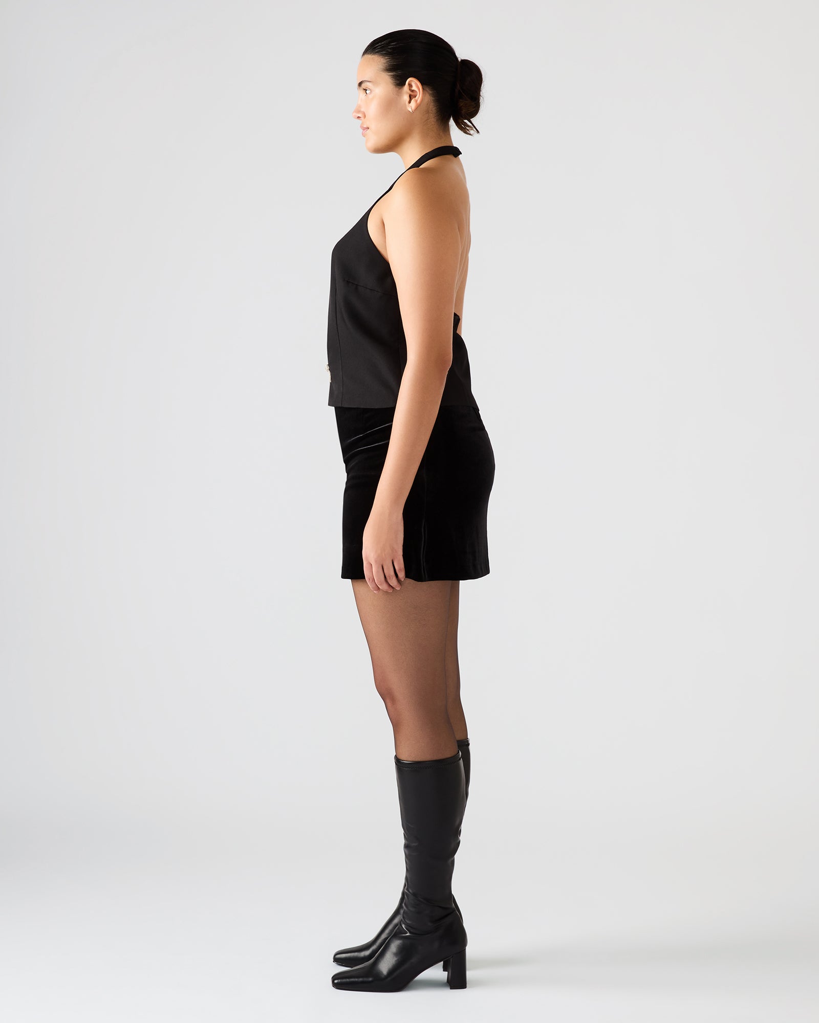 JUVIA TOP BLACK-Cool A Warm