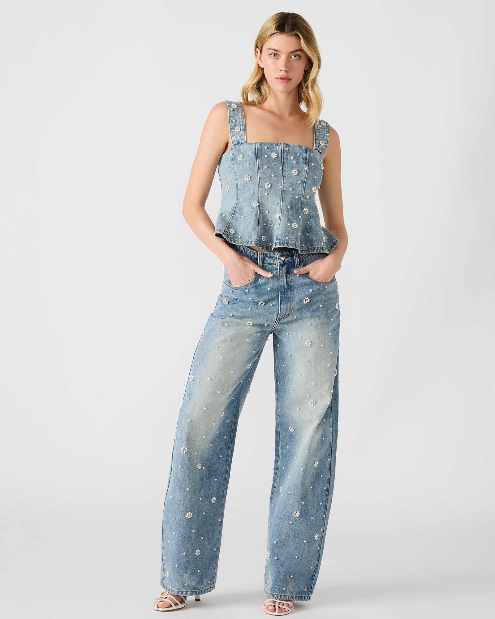 PENELOPI DENIM TOP-Cool A Warm