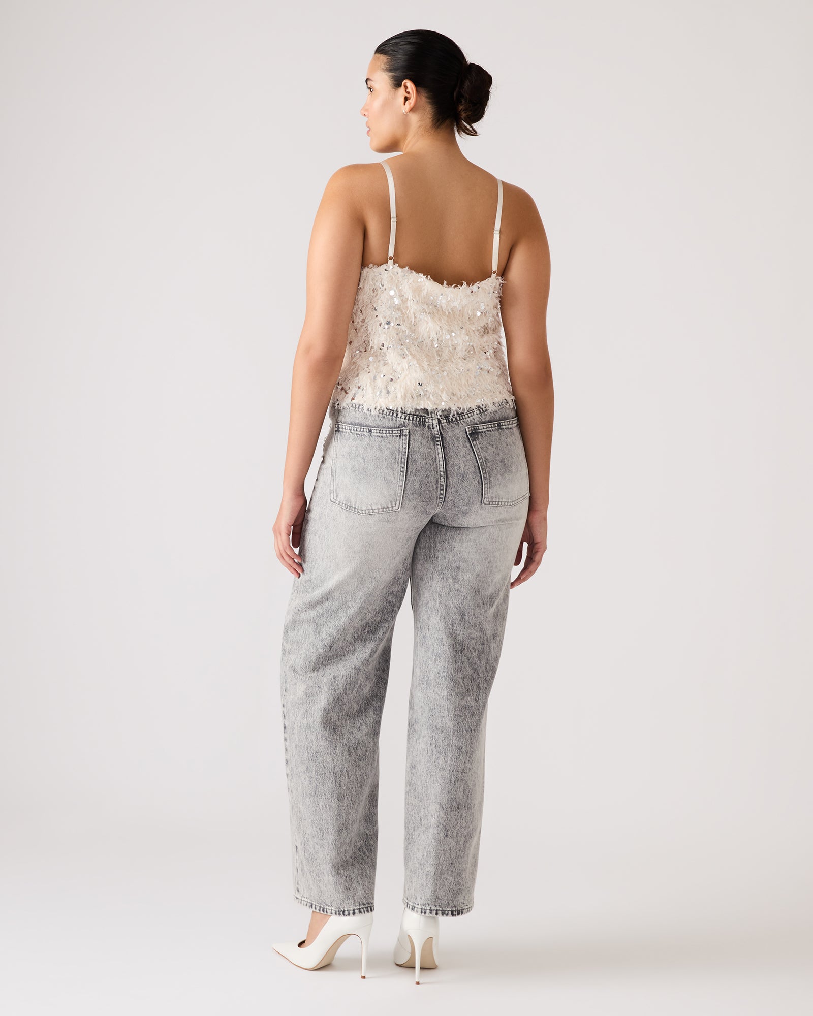 BLAKELYN FEATHER TOP IVORY-Cool A Warm