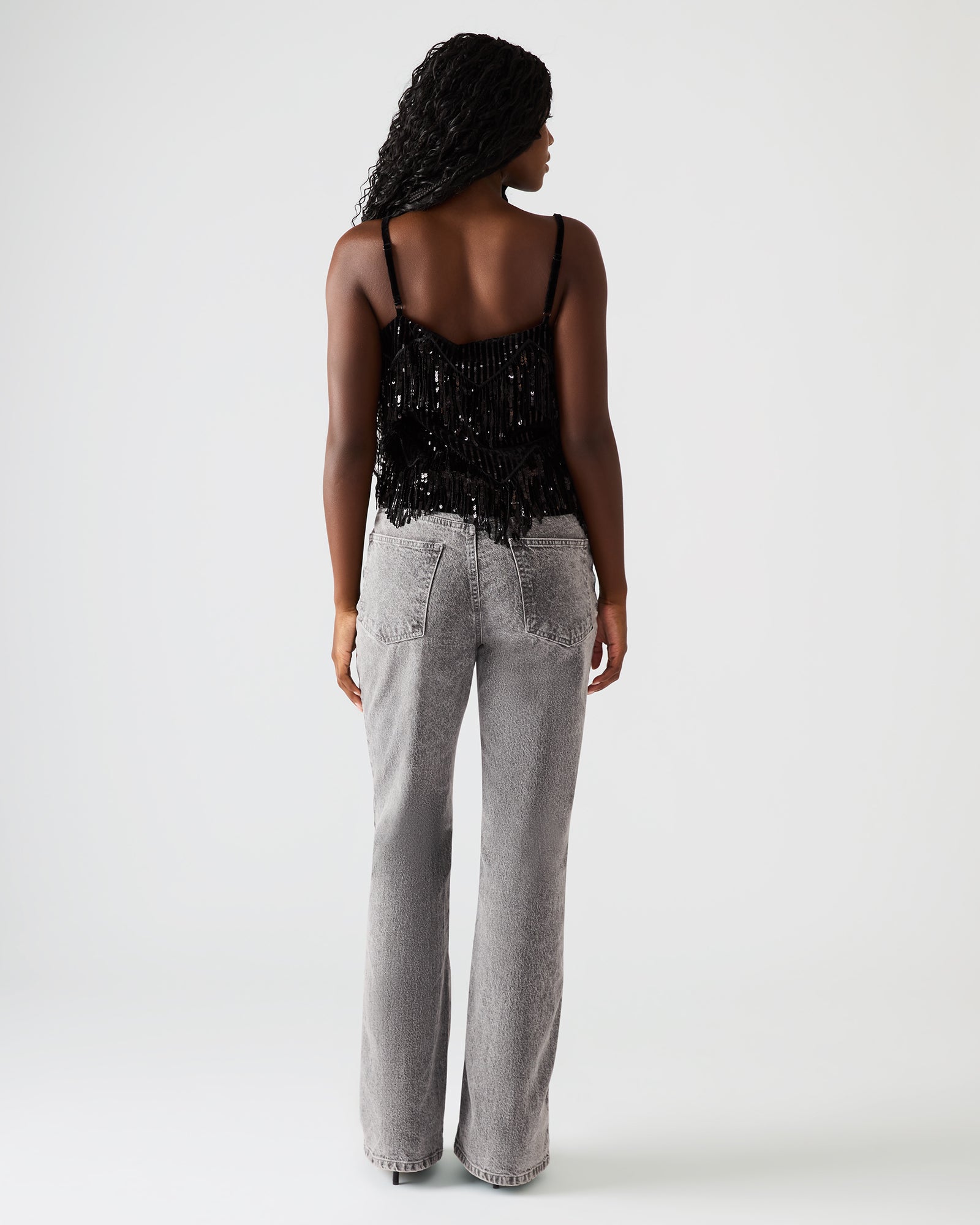 BLAKELYN SEQUIN TOP BLACK-Cool A Warm