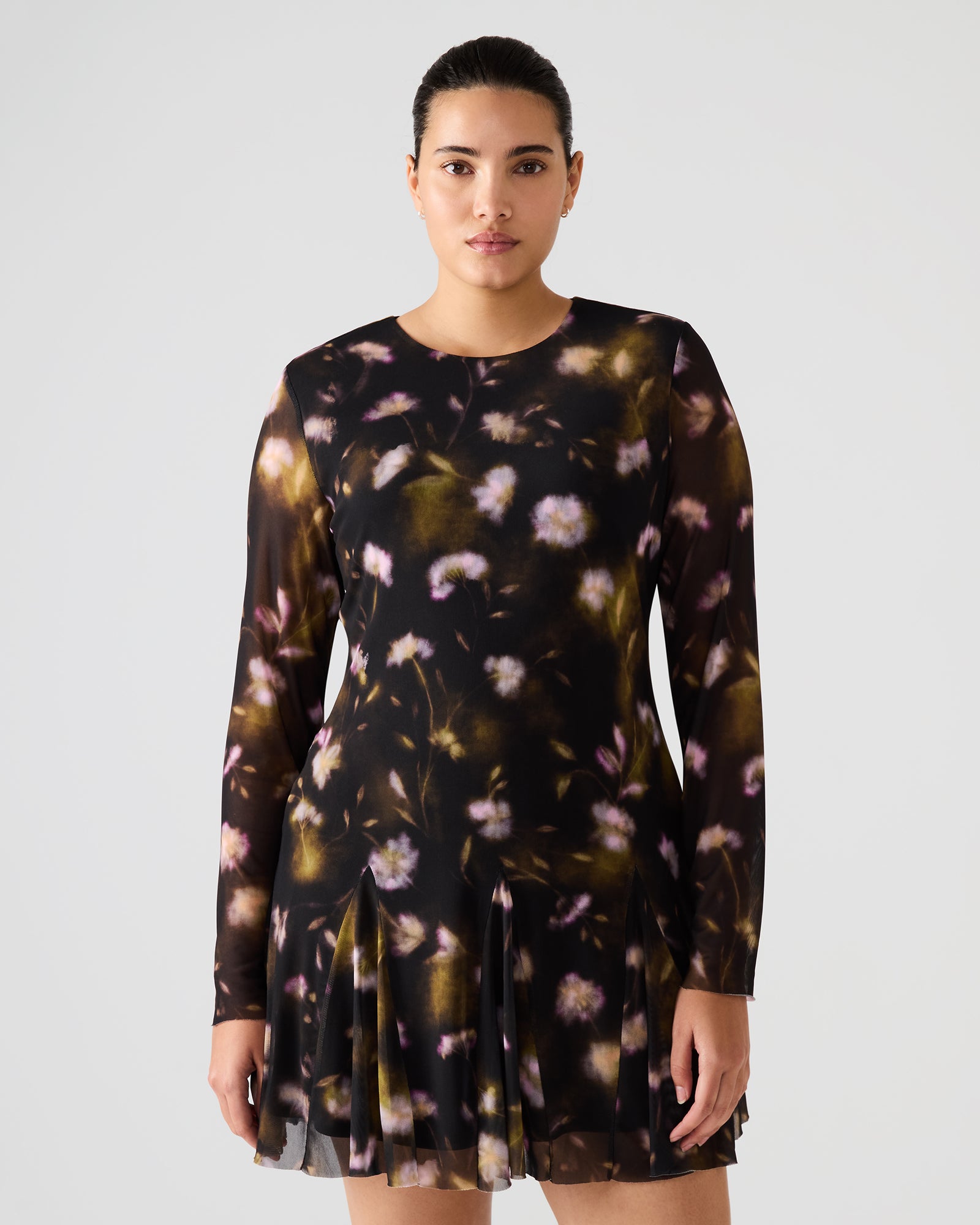 BLISS DRESS BLACK DITSY FLORAL-Cool A Warm
