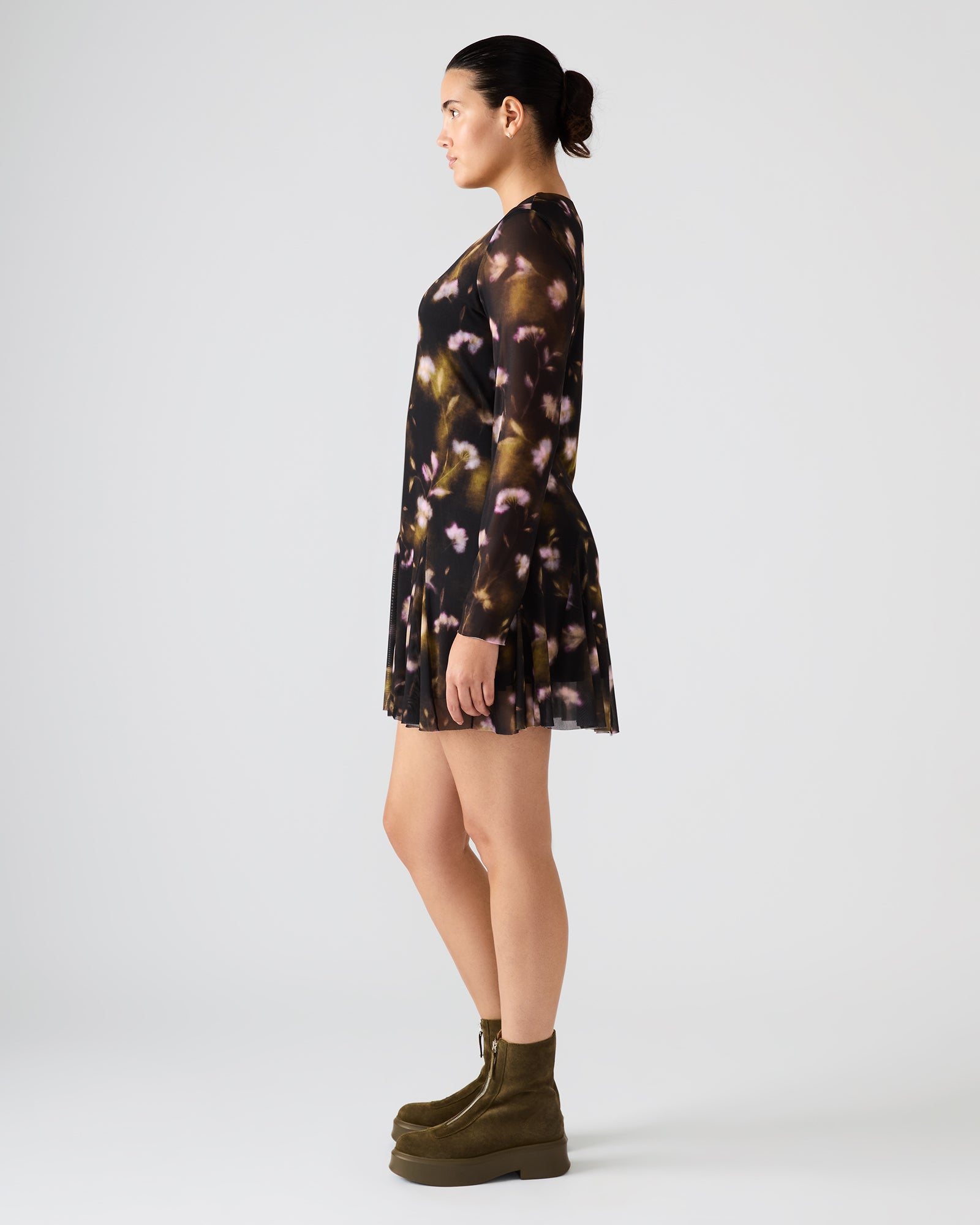BLISS DRESS BLACK DITSY FLORAL-Cool A Warm