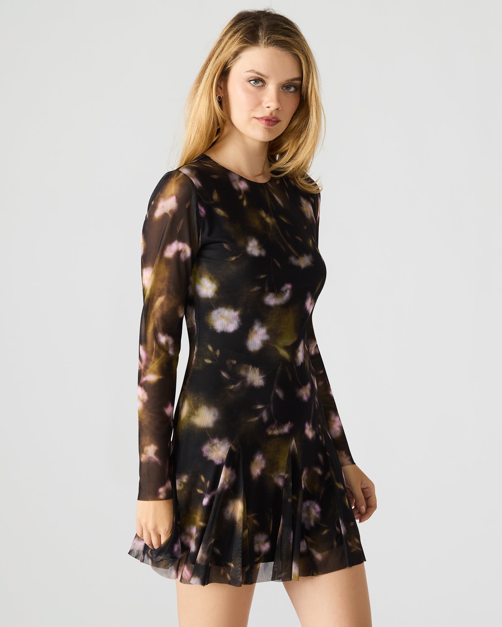 BLISS DRESS BLACK DITSY FLORAL-Cool A Warm