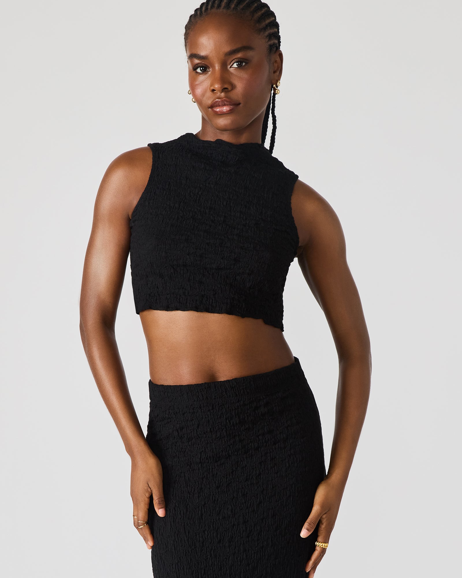 SEASIDE MAXI SKIRT SET BLACK-Cool A Warm