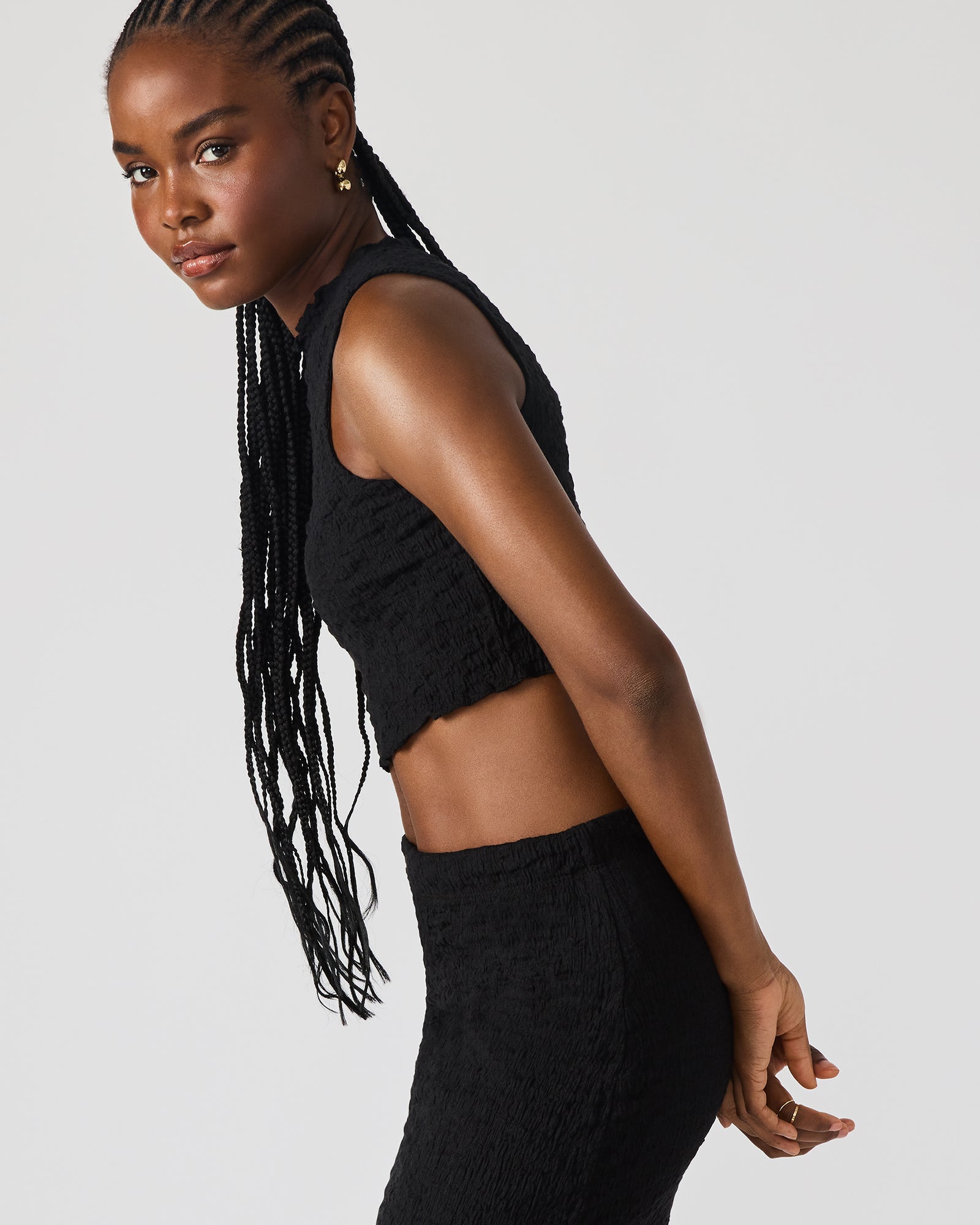 SEASIDE MAXI SKIRT SET BLACK-Cool A Warm