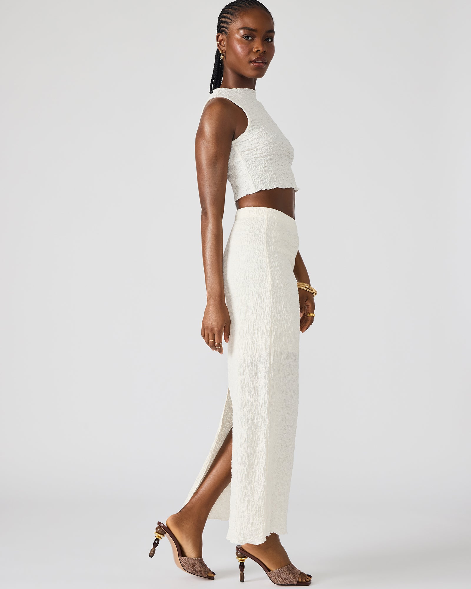 SEASIDE MAXI SKIRT SET CREAM-Cool A Warm