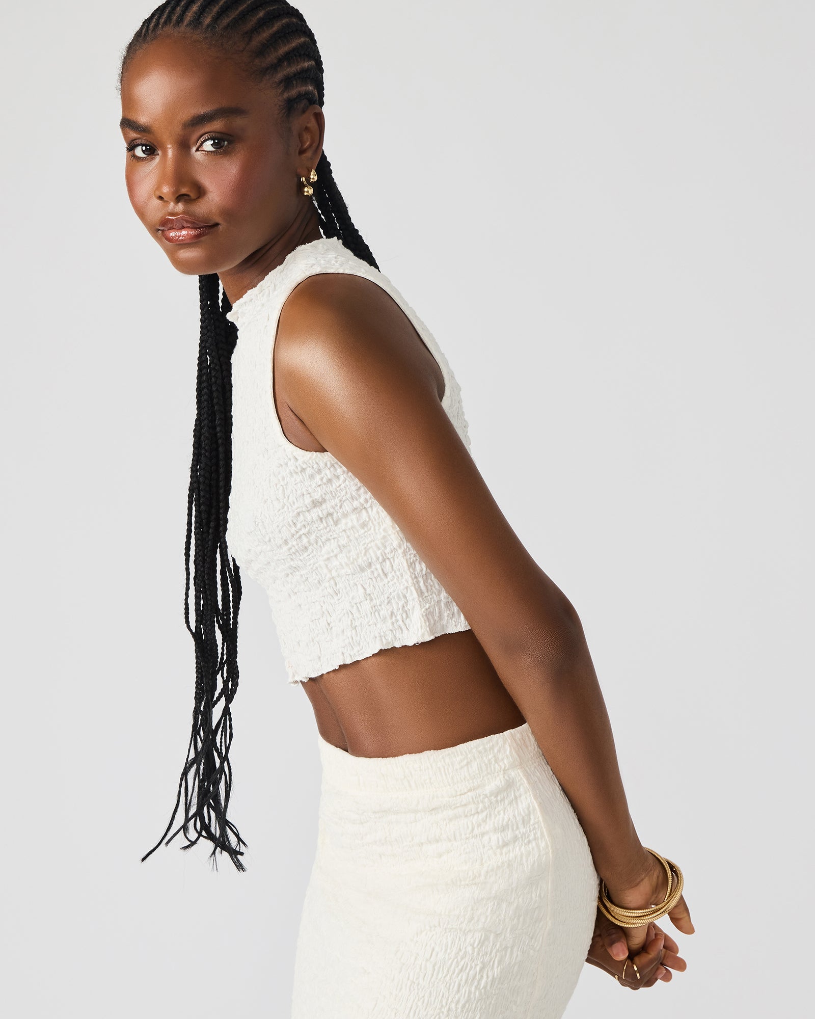 SEASIDE MAXI SKIRT SET CREAM-Cool A Warm