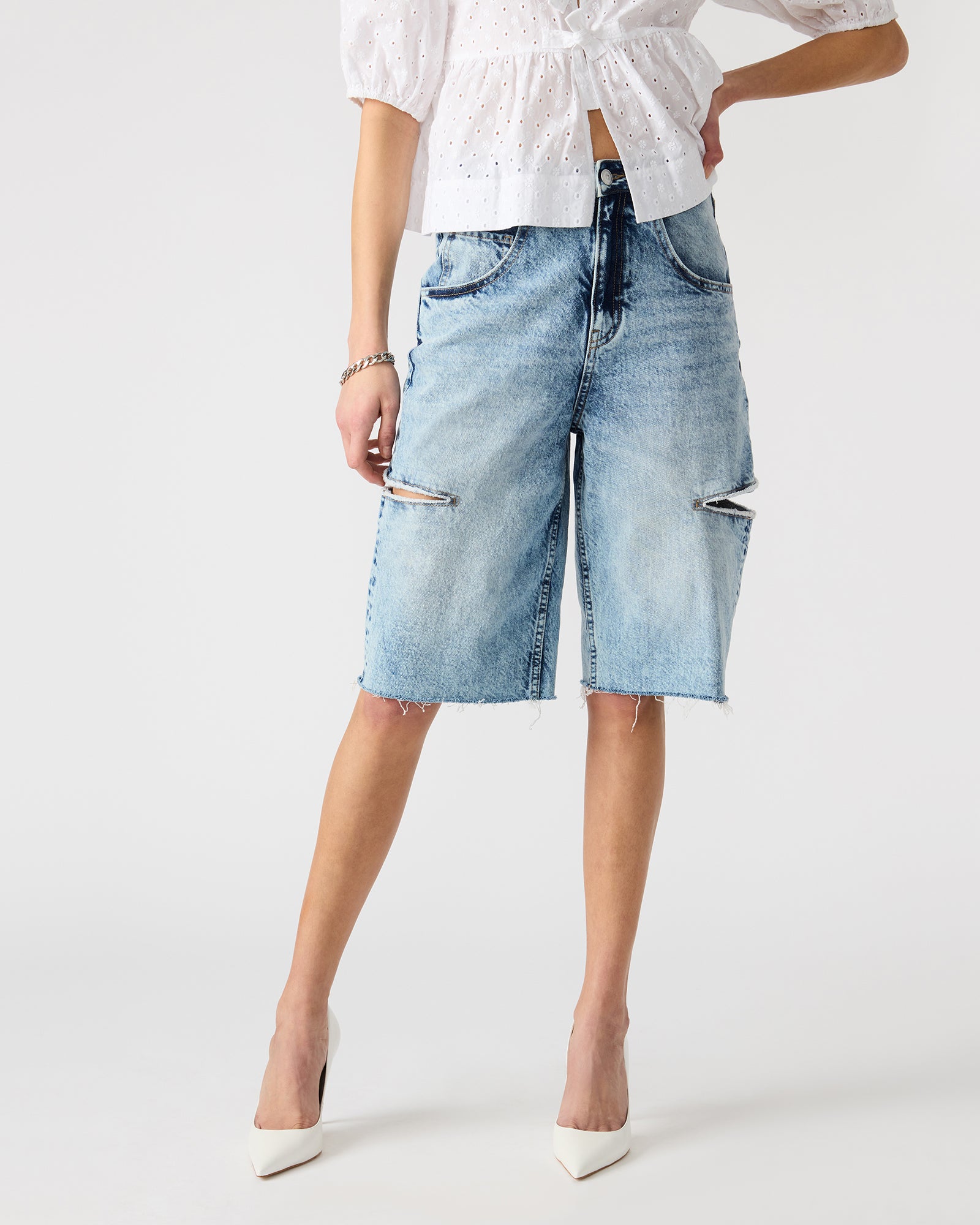 LANGE DENIM SHORT-Cool A Warm