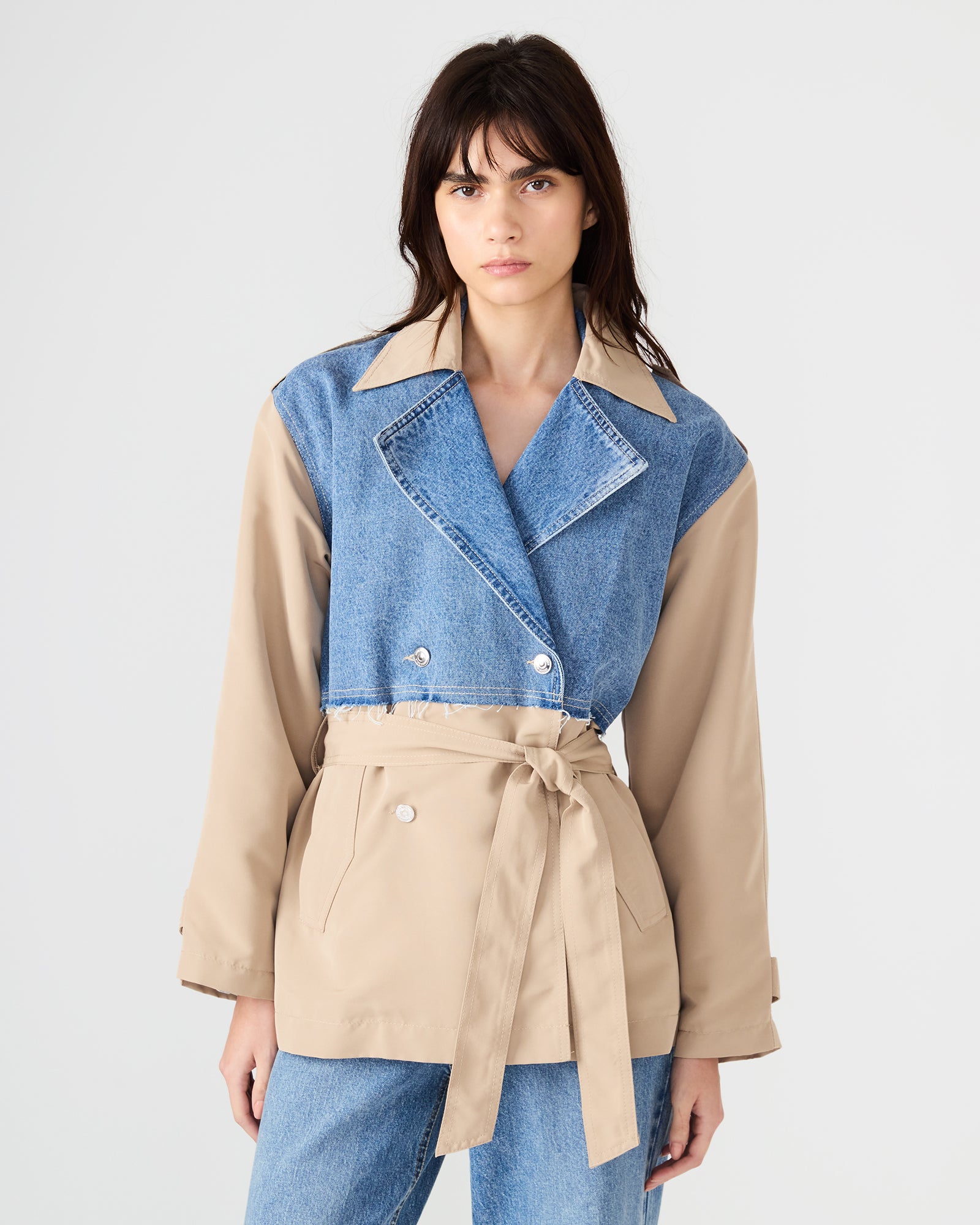 SHYLA COAT DENIM MULTI-Cool A Warm