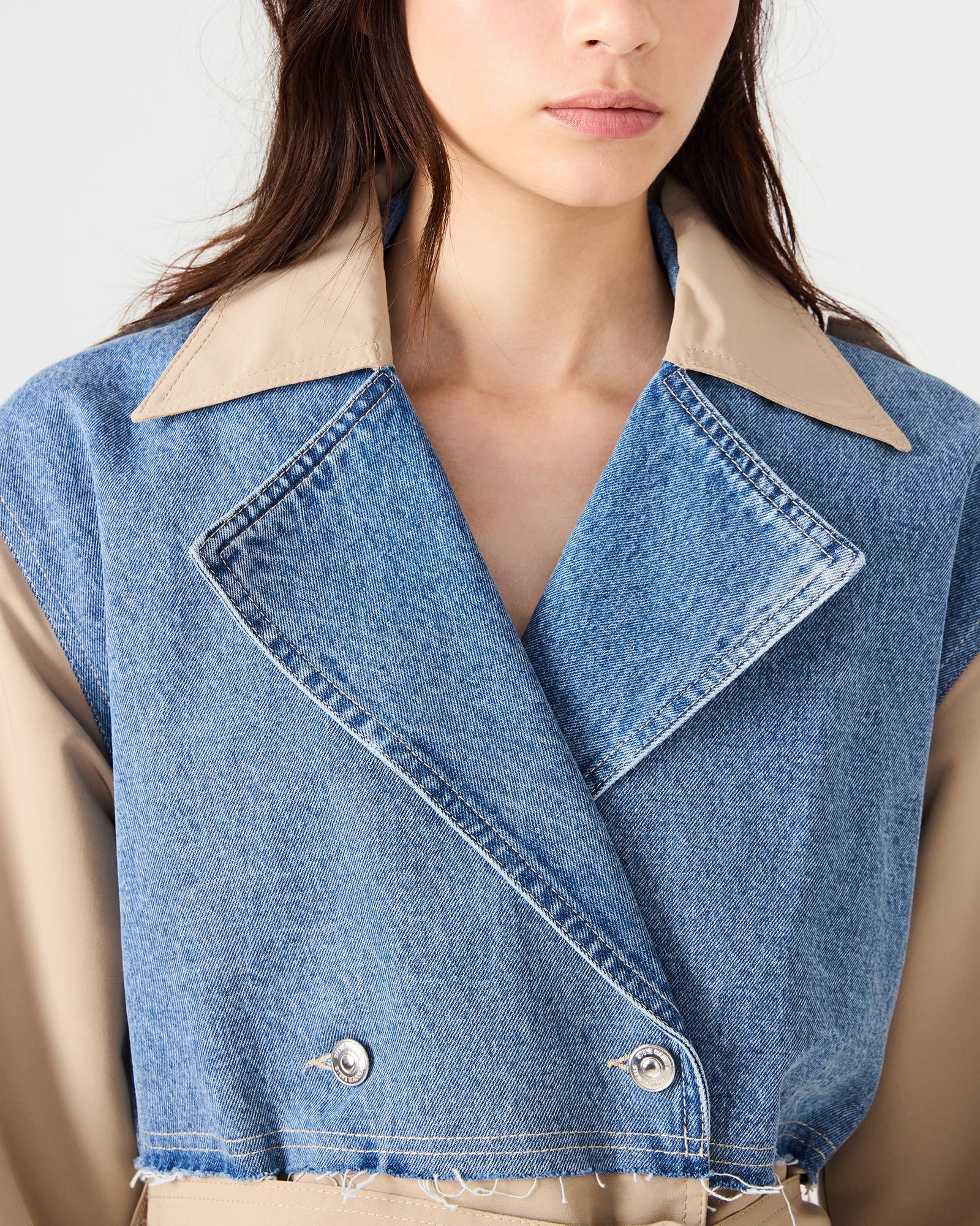 SHYLA COAT DENIM MULTI-Cool A Warm