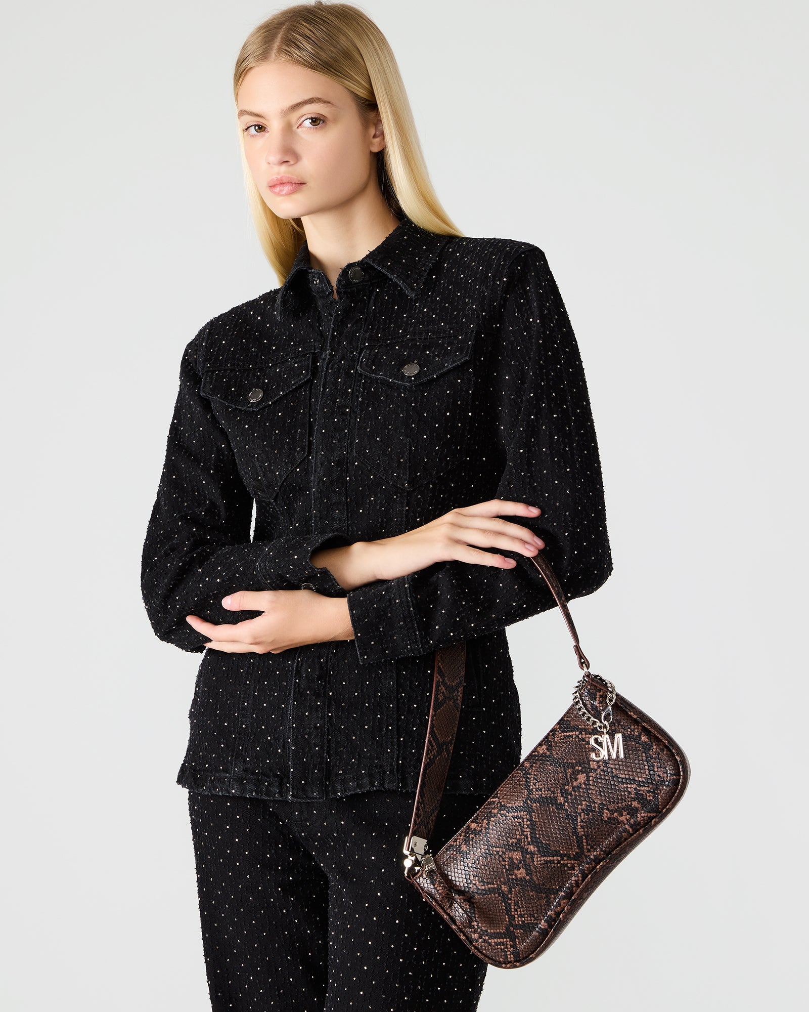 ANGEL BAG BROWN SNAKE-Cool A Warm