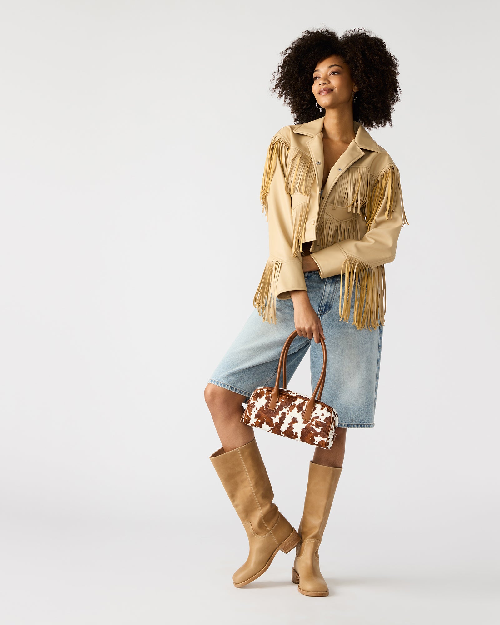 ANISE BAG BROWN COW PRINT-Cool A Warm