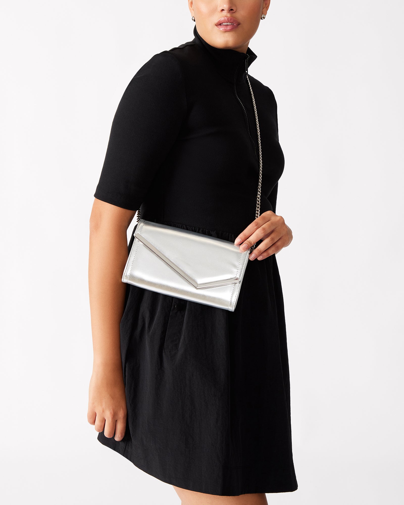 CLUTCHD BAG SILVER-Cool A Warm