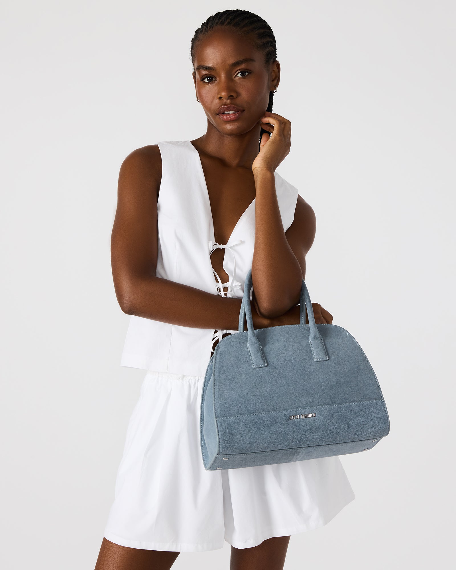 HADLEE BAG BABY BLUE SUEDE-Cool A Warm
